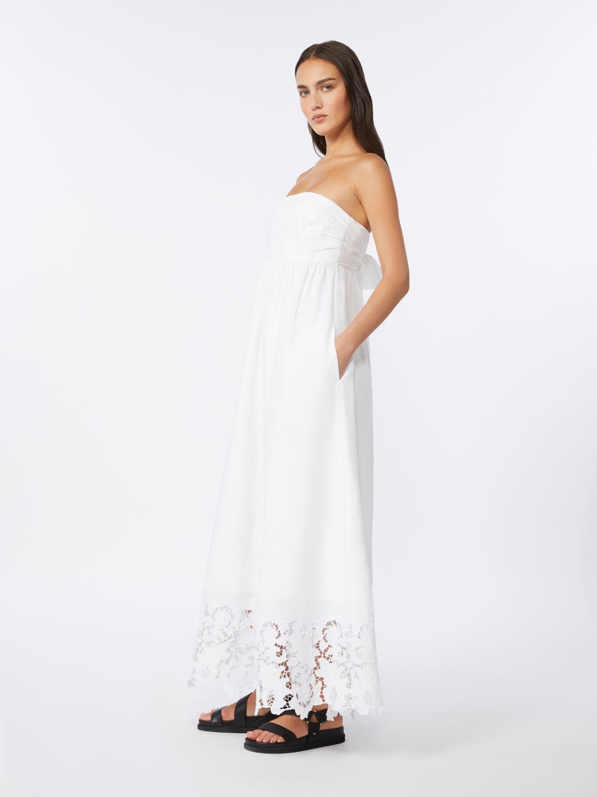 Linen canvas bustier dress by MAX MARA