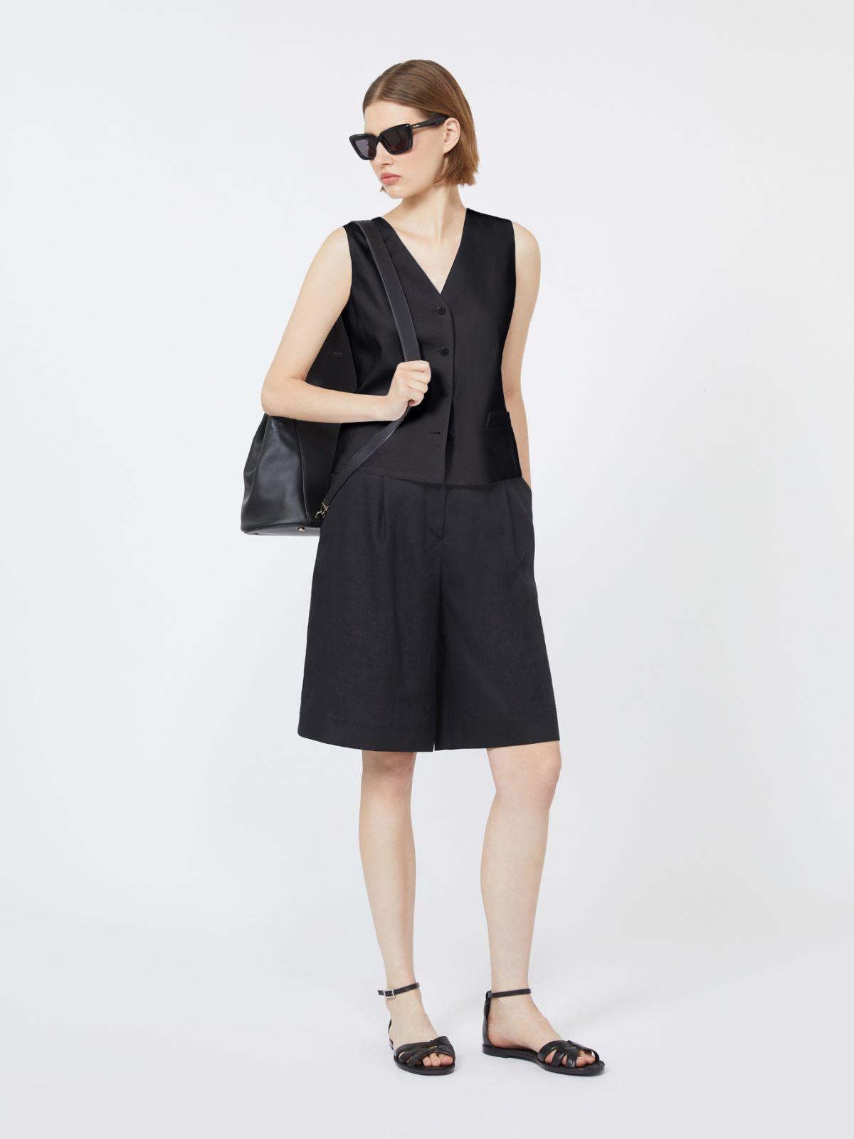 Linen canvas gilet by MAX MARA