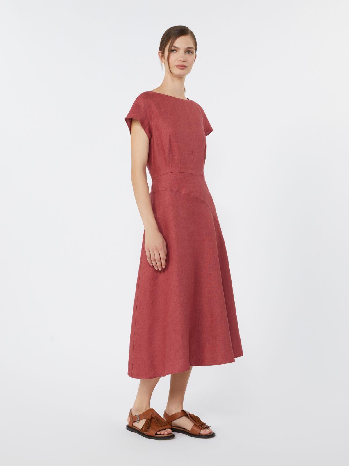Linen canvas midi dress by MAX MARA