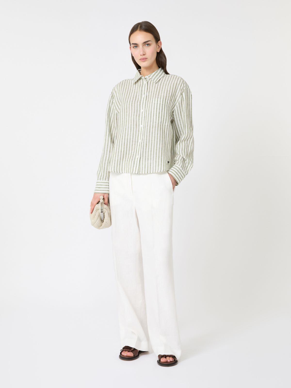 Linen canvas trousers by MAX MARA