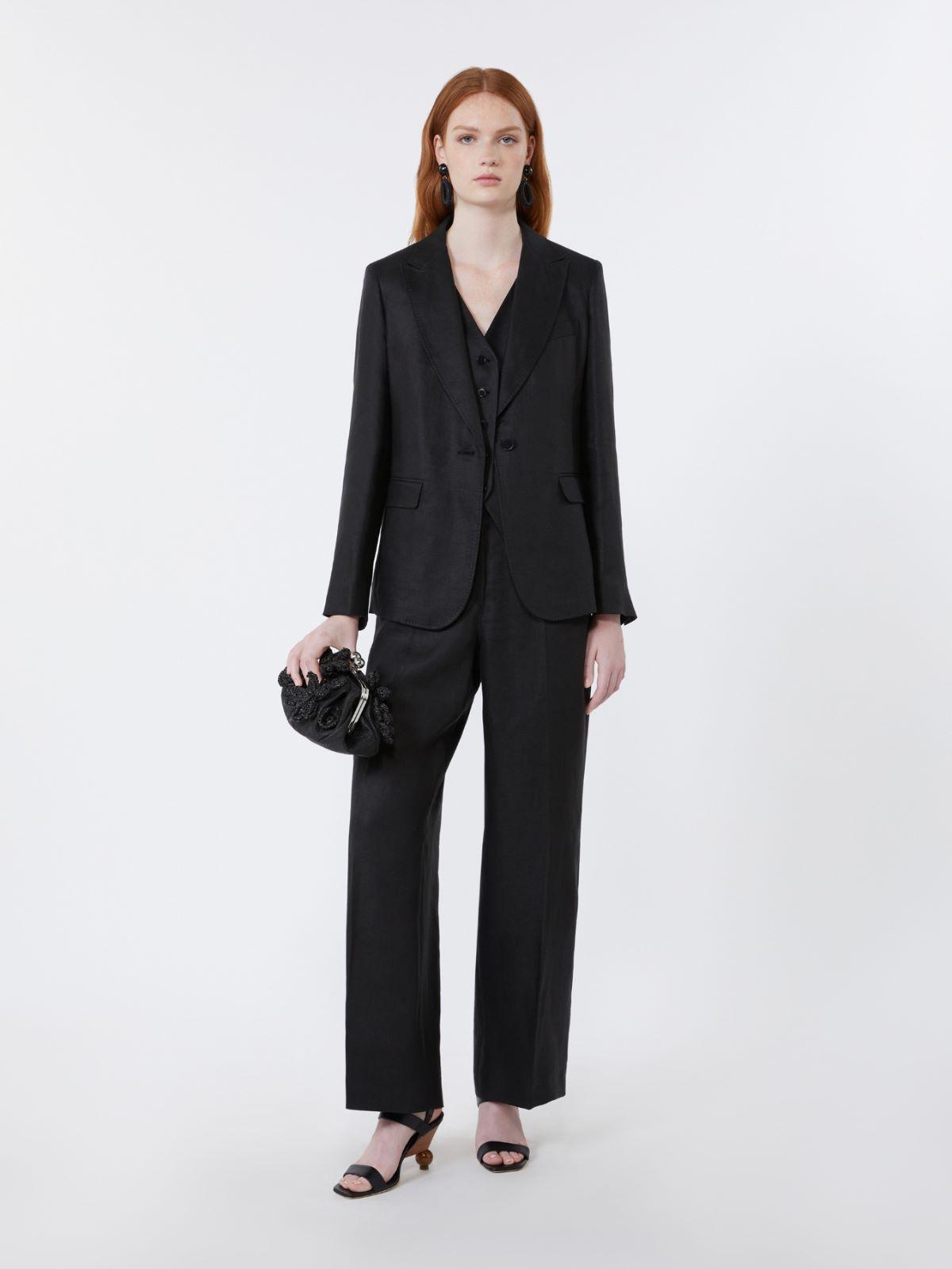 Linen canvas trousers by MAX MARA