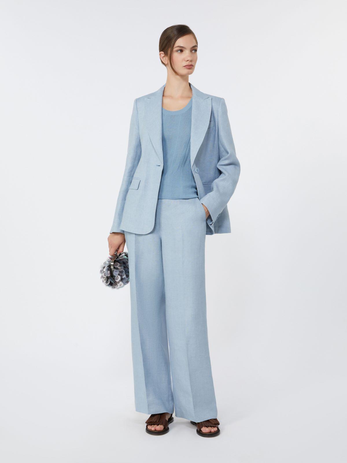 Linen canvas trousers by MAX MARA
