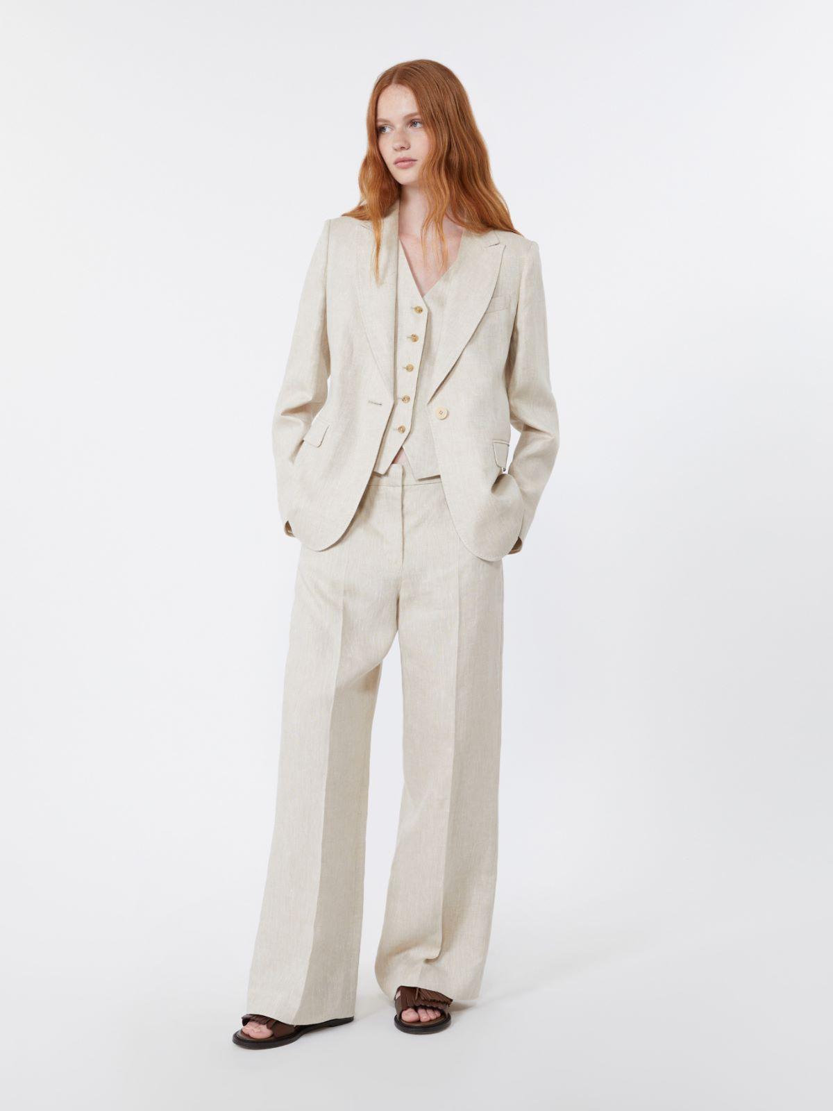 Linen canvas waistcoat by MAX MARA