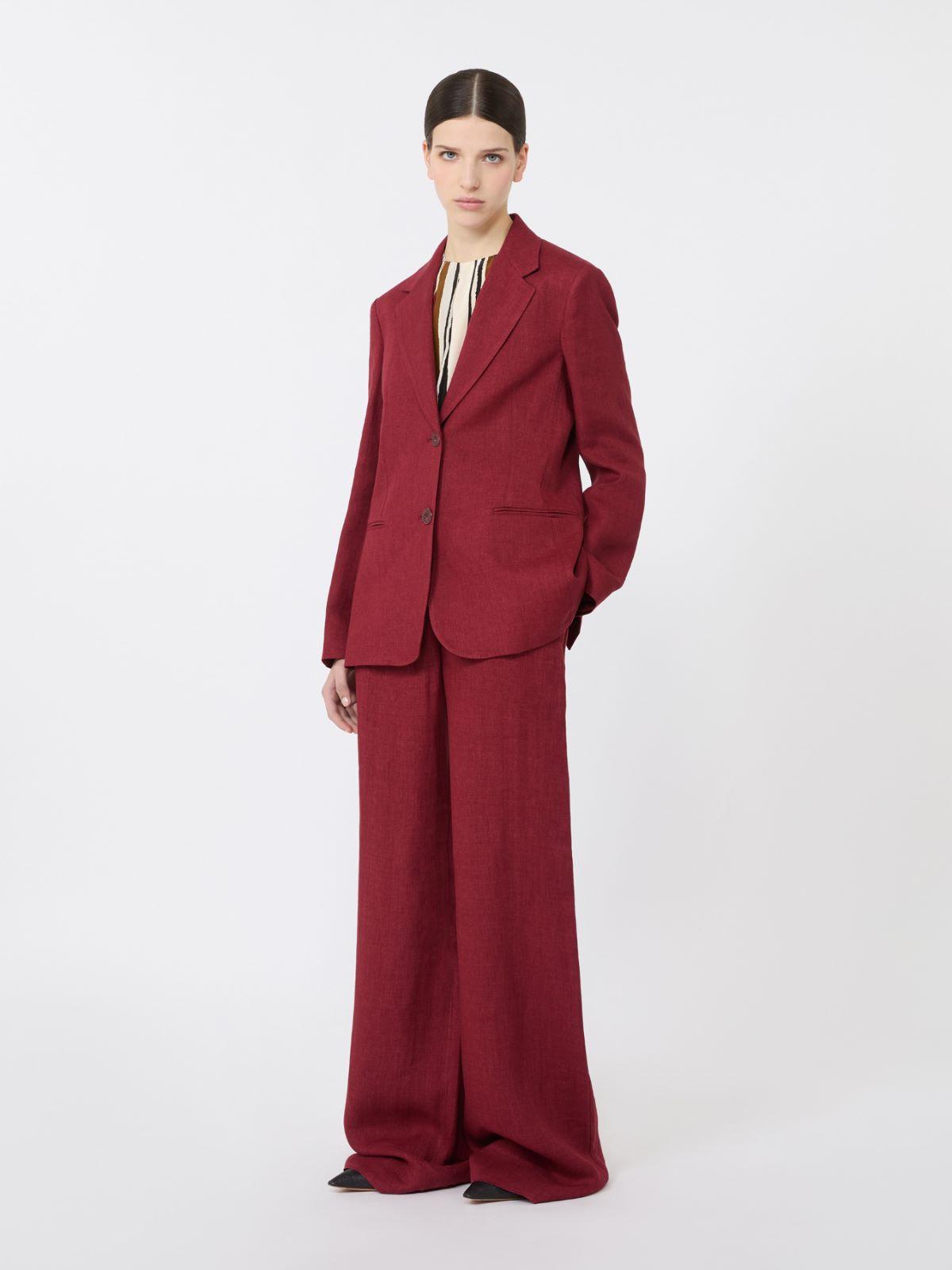 Linen twill blazer by MAX MARA
