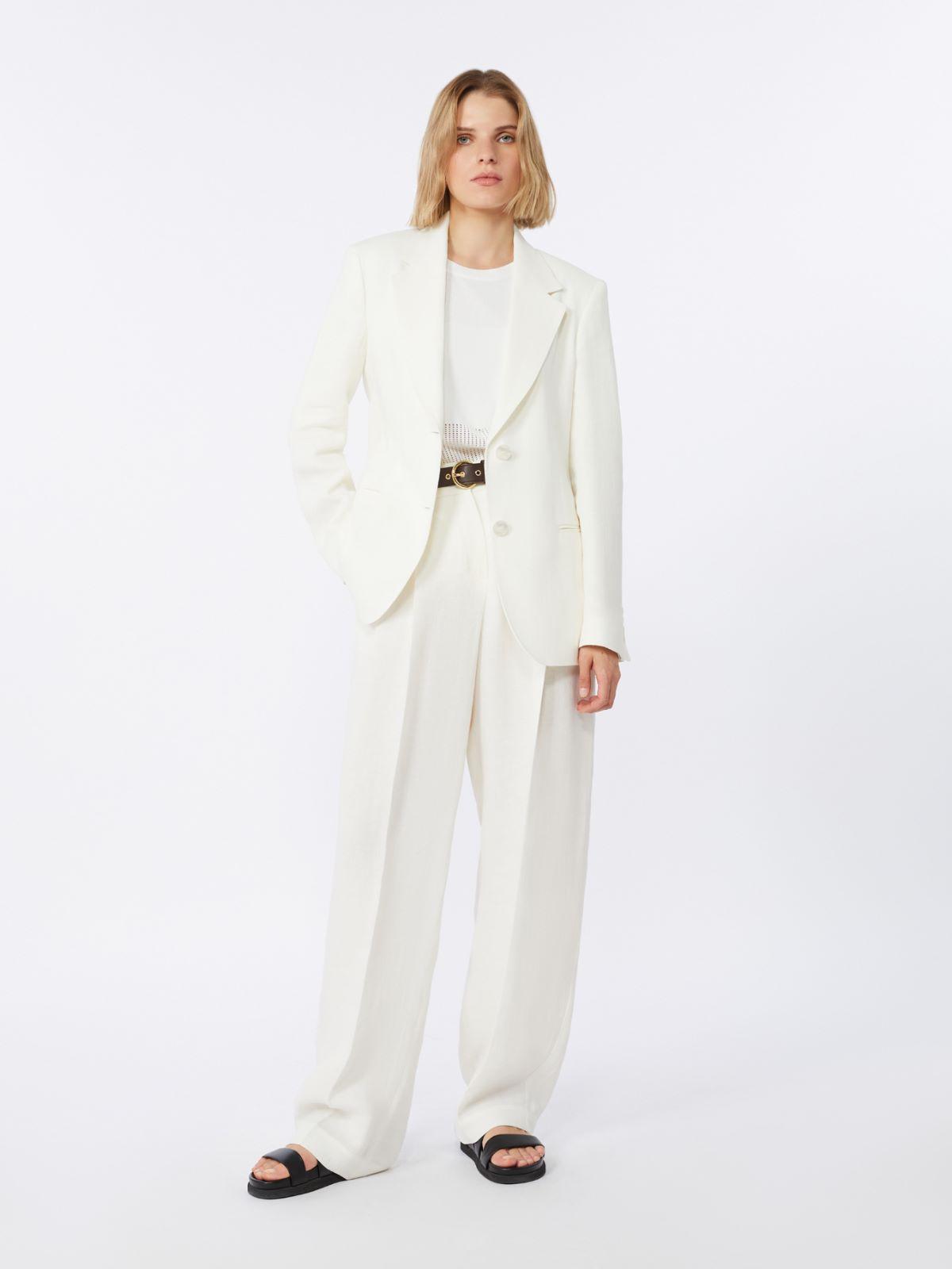 Linen twill blazer by MAX MARA
