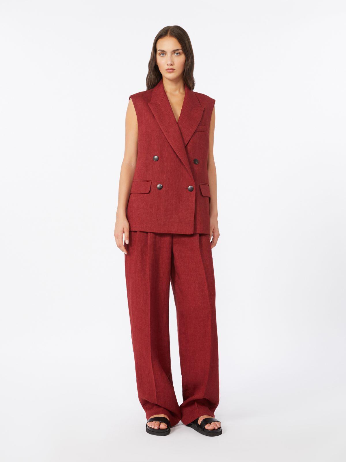 Linen twill gilet by MAX MARA