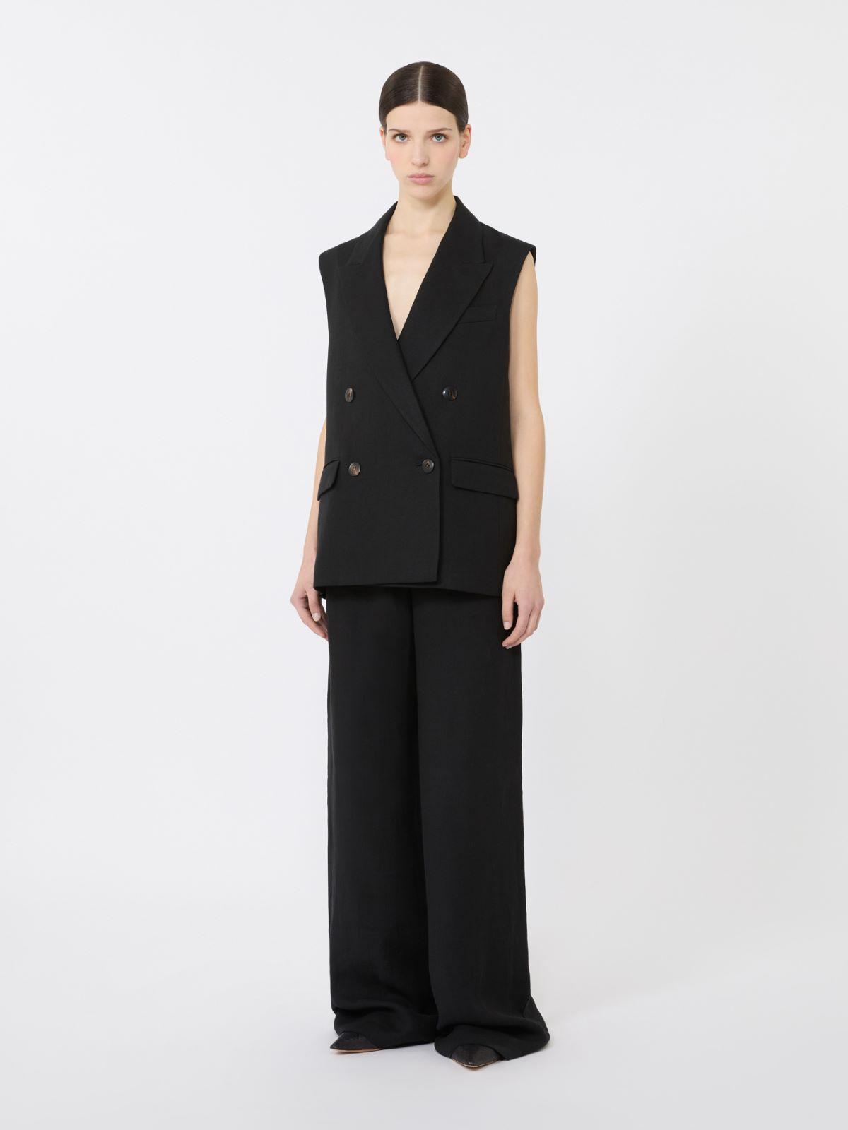 Linen twill trousers by MAX MARA
