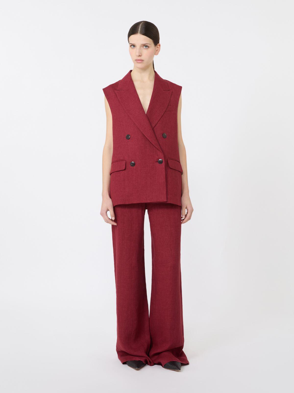 Linen twill trousers by MAX MARA