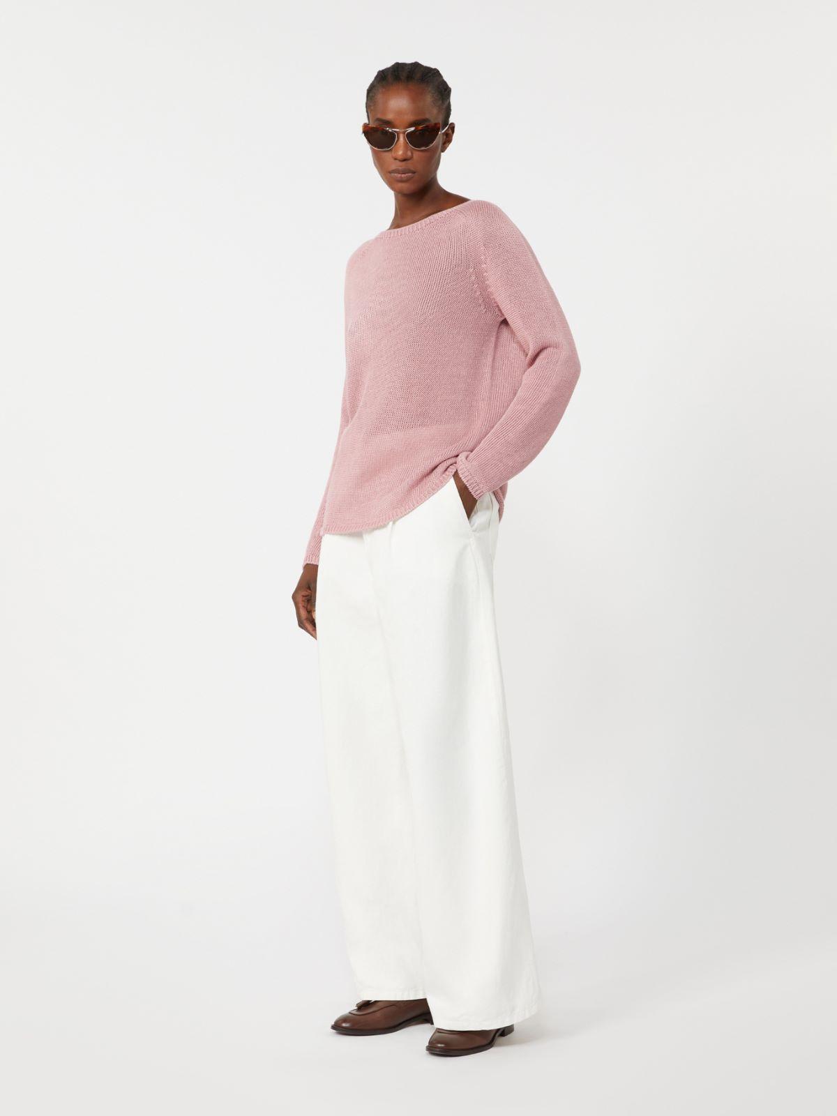 Linen yarn basic sweater by MAX MARA