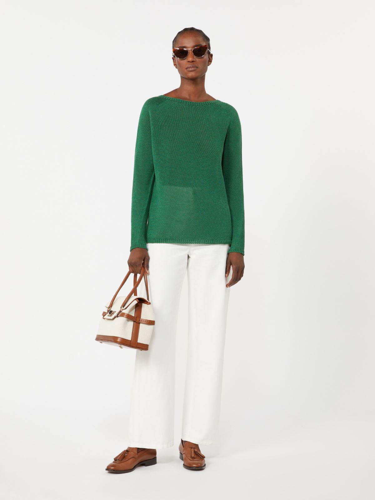 Linen yarn basic sweater by MAX MARA