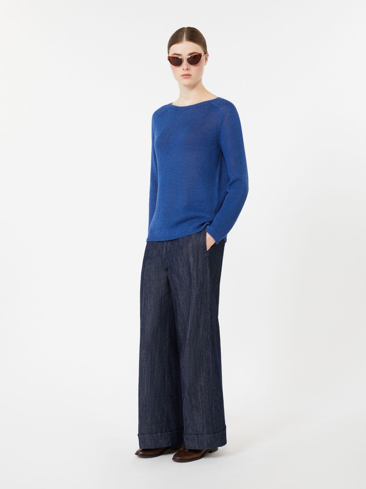 Linen yarn basic sweater by MAX MARA
