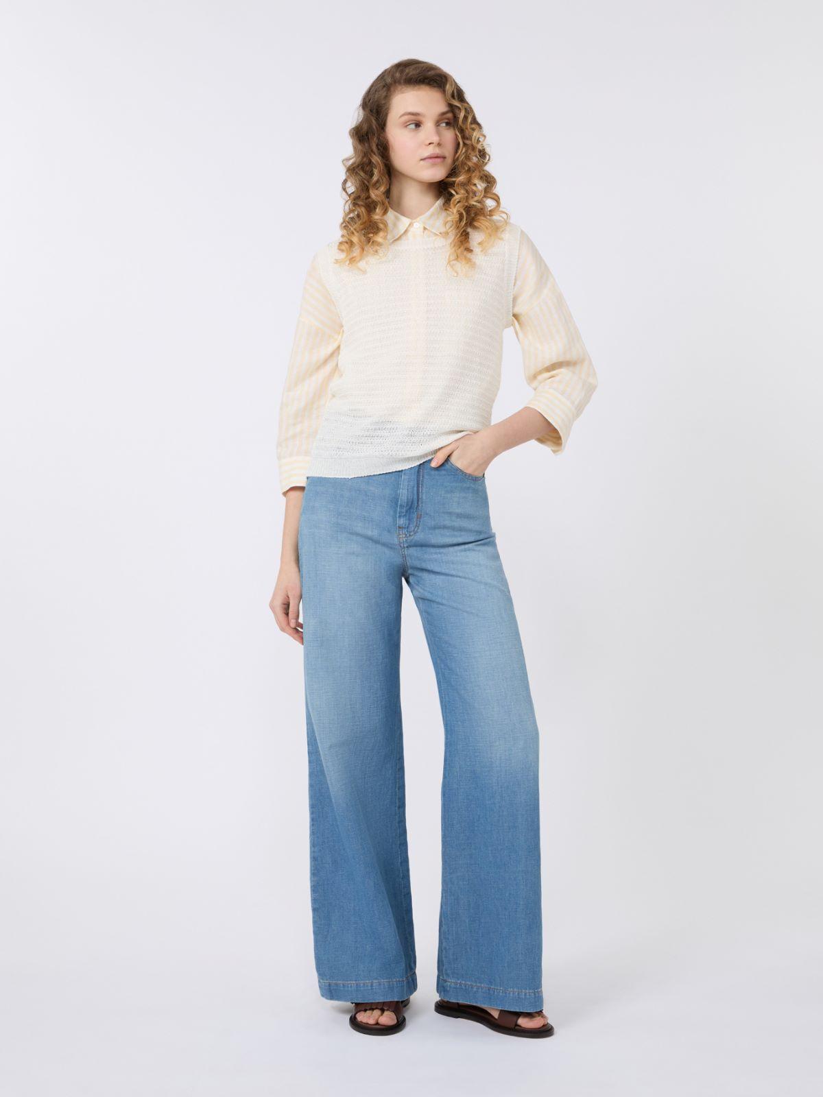 Linen yarn waistcoat by MAX MARA