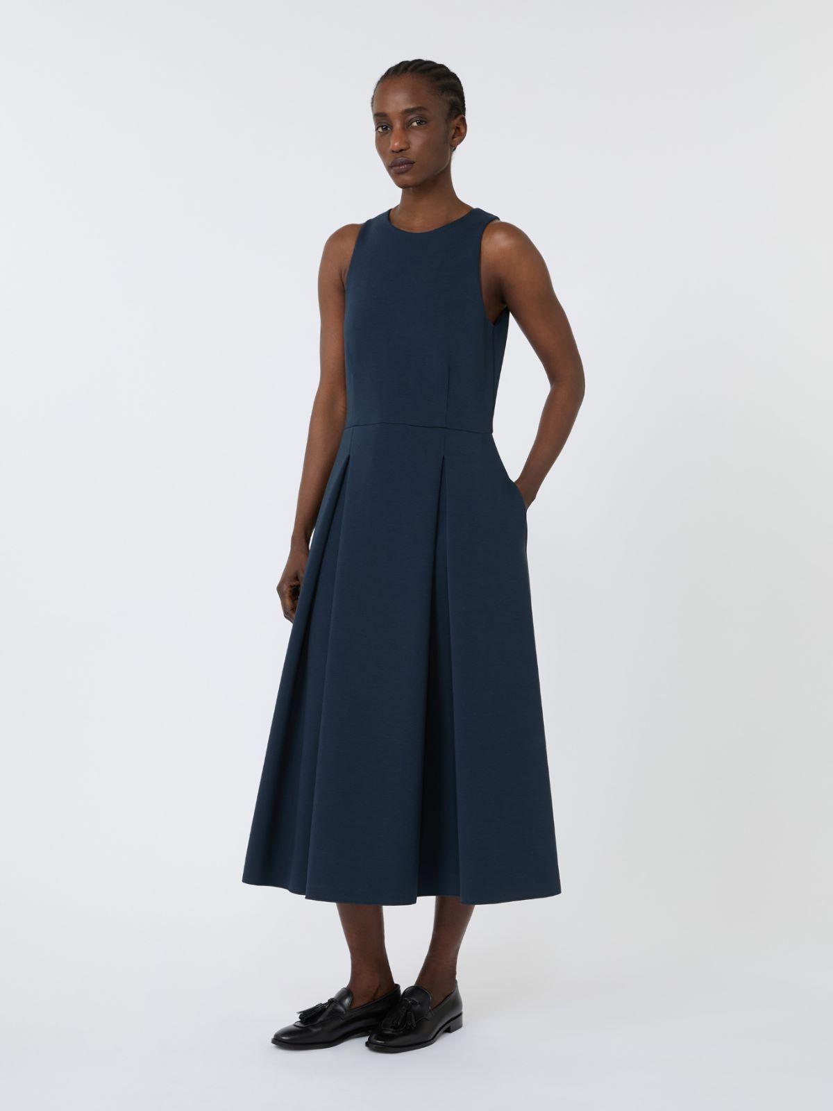 Long flared scuba jersey dress by MAX MARA