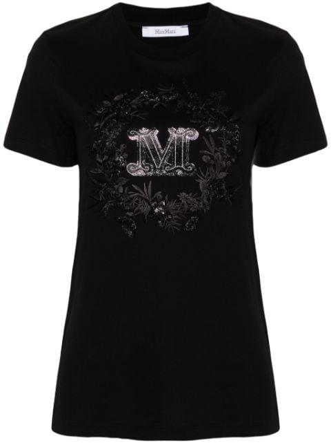 M Monogram-embellished T-shirt by MAX MARA