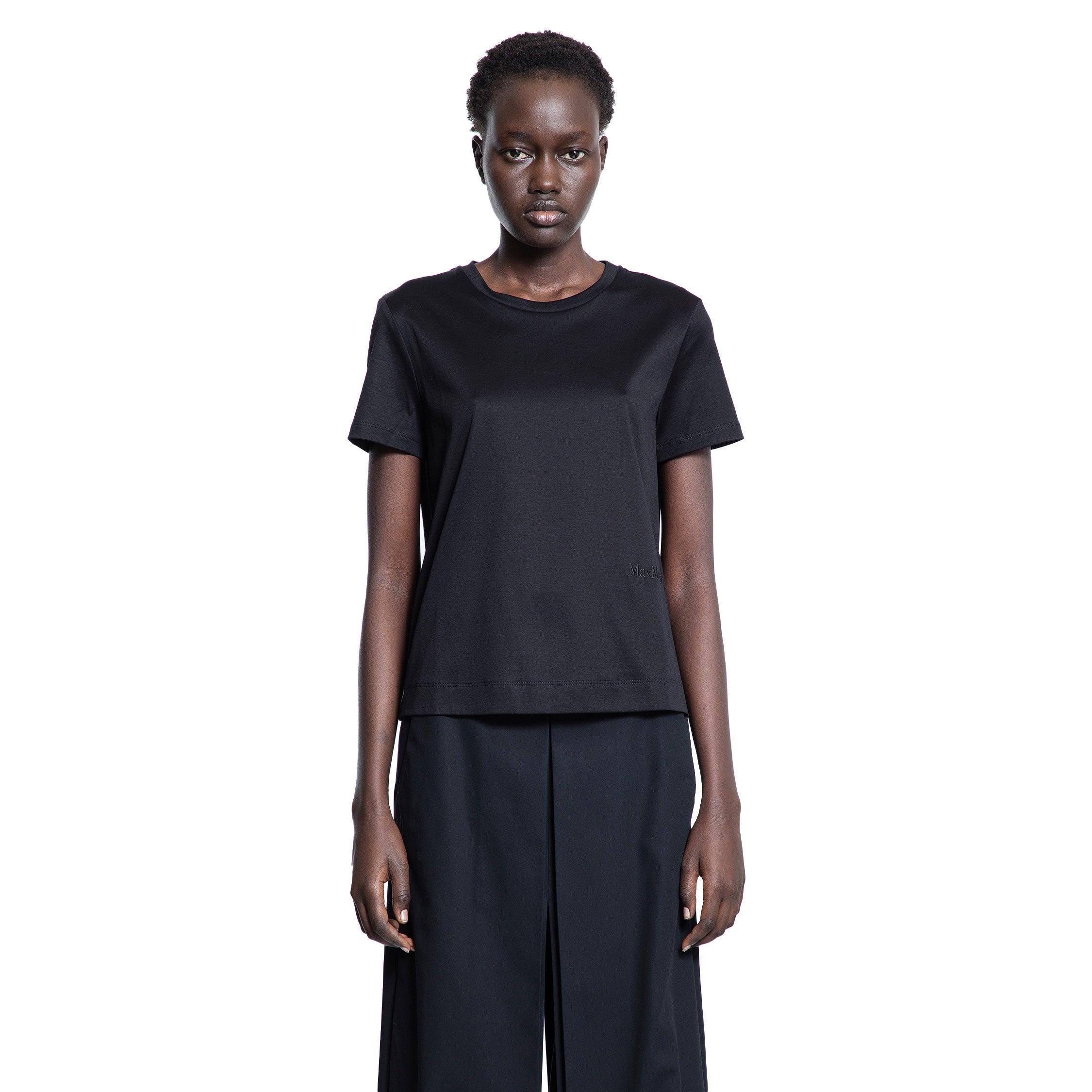 MAX MARA WOMAN BLACK T-SHIRT& TANK TOPS by MAX MARA