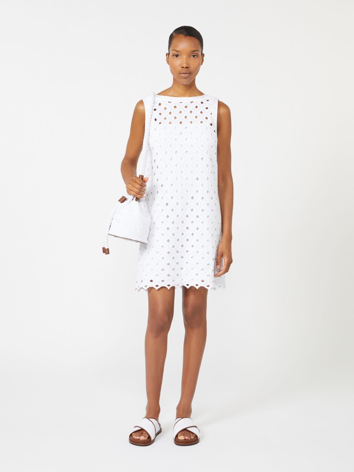 Macramé jersey A-line dress by MAX MARA