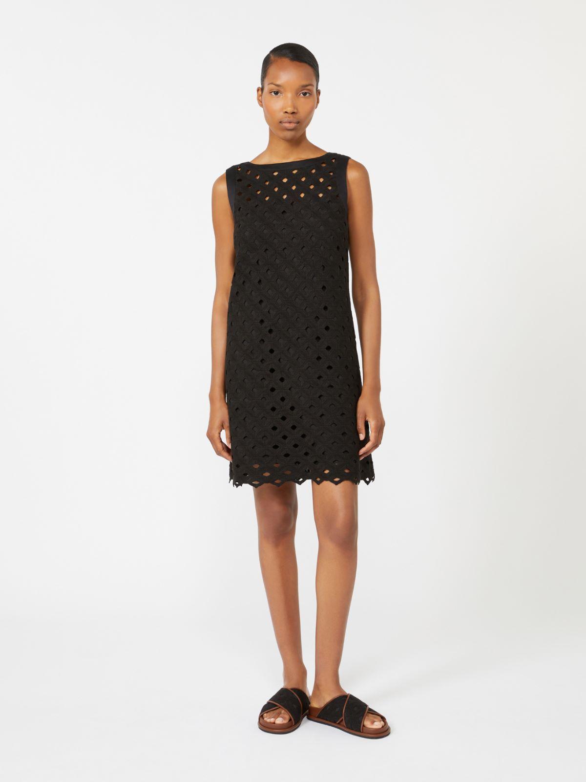 Macramé jersey A-line dress by MAX MARA