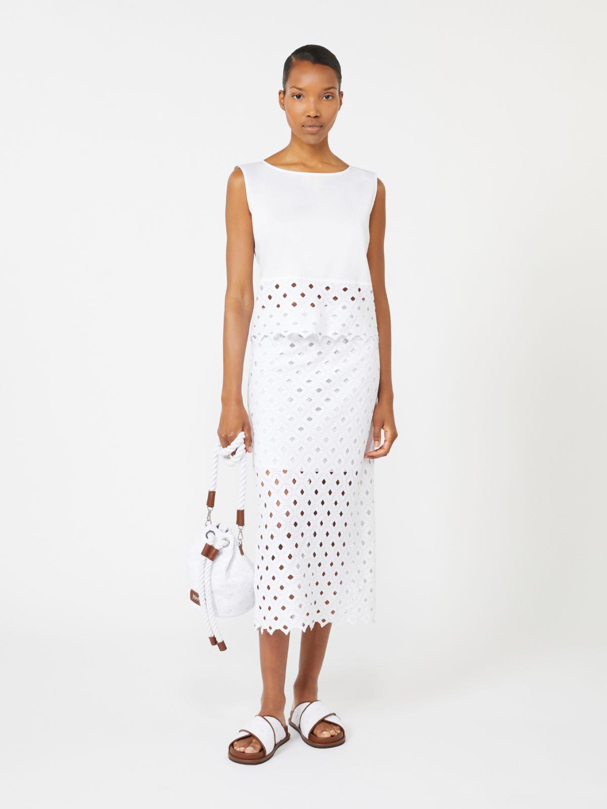 Macramé jersey pencil skirt by MAX MARA