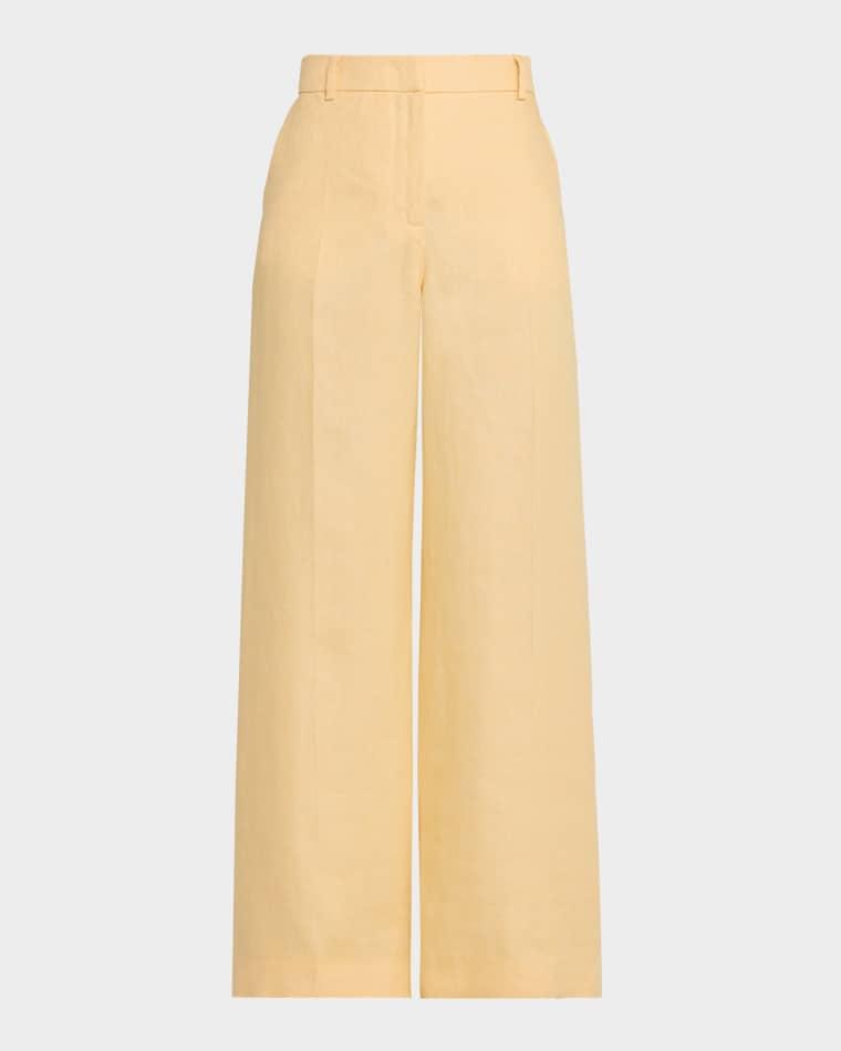 Malizia Wide-Leg Linen Pants by MAX MARA