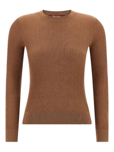 Marabu sequin-embellished ribbed sweater by MAX MARA