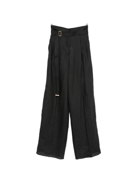 Materia belted palazzo pants by MAX MARA