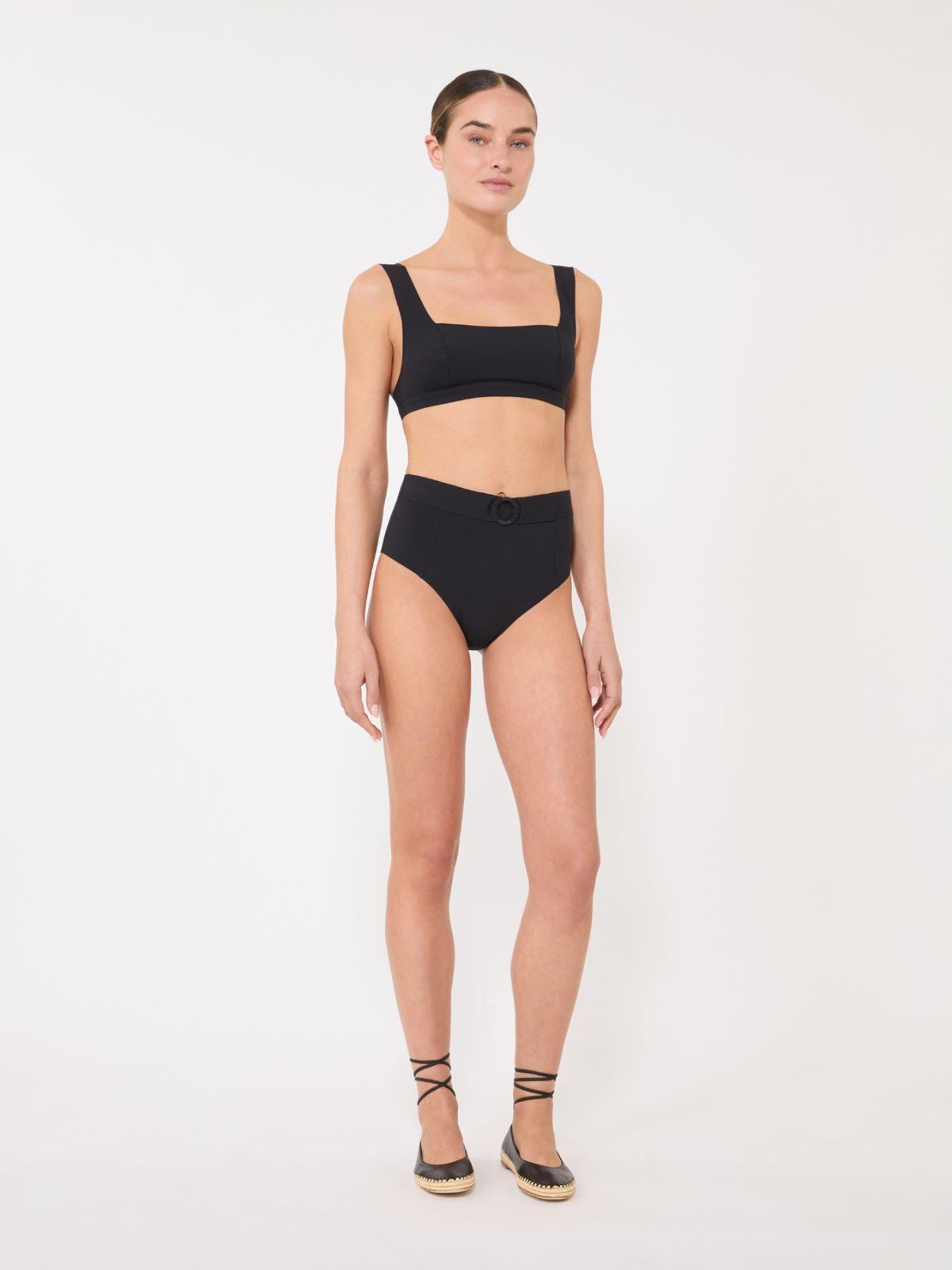 Matte technical fabric culotte-style bikini bottoms by MAX MARA
