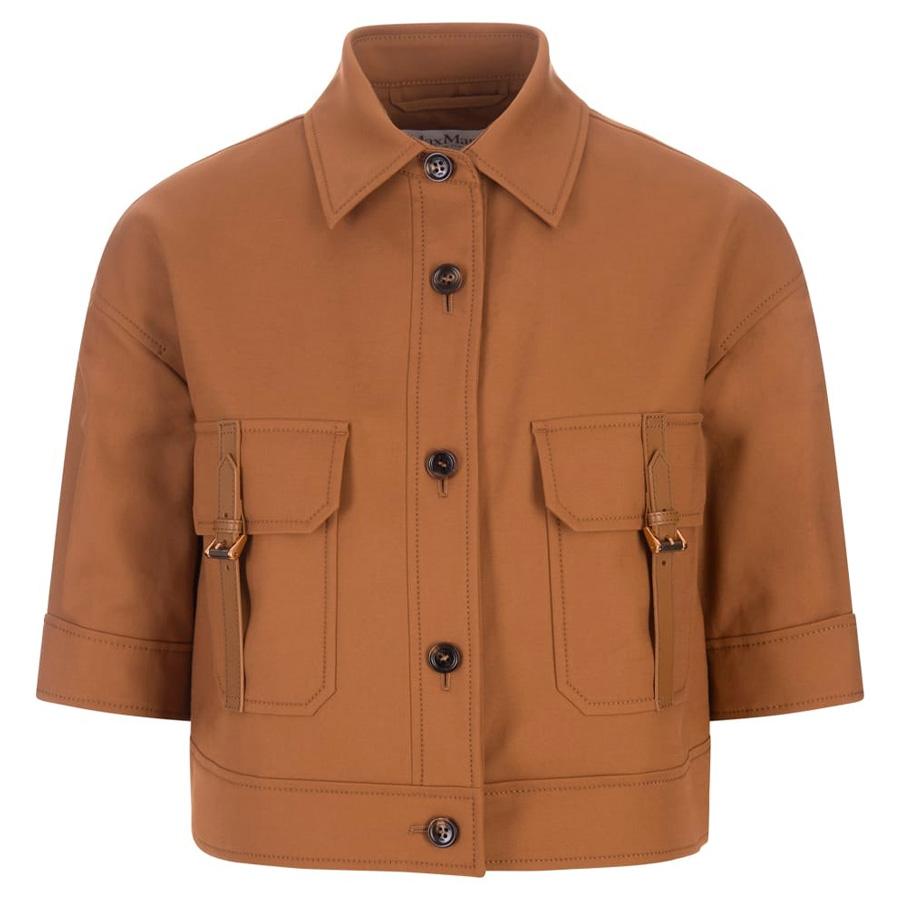 Max Mara Agiate Cropped Stretch-Cotton Jacket by MAX MARA