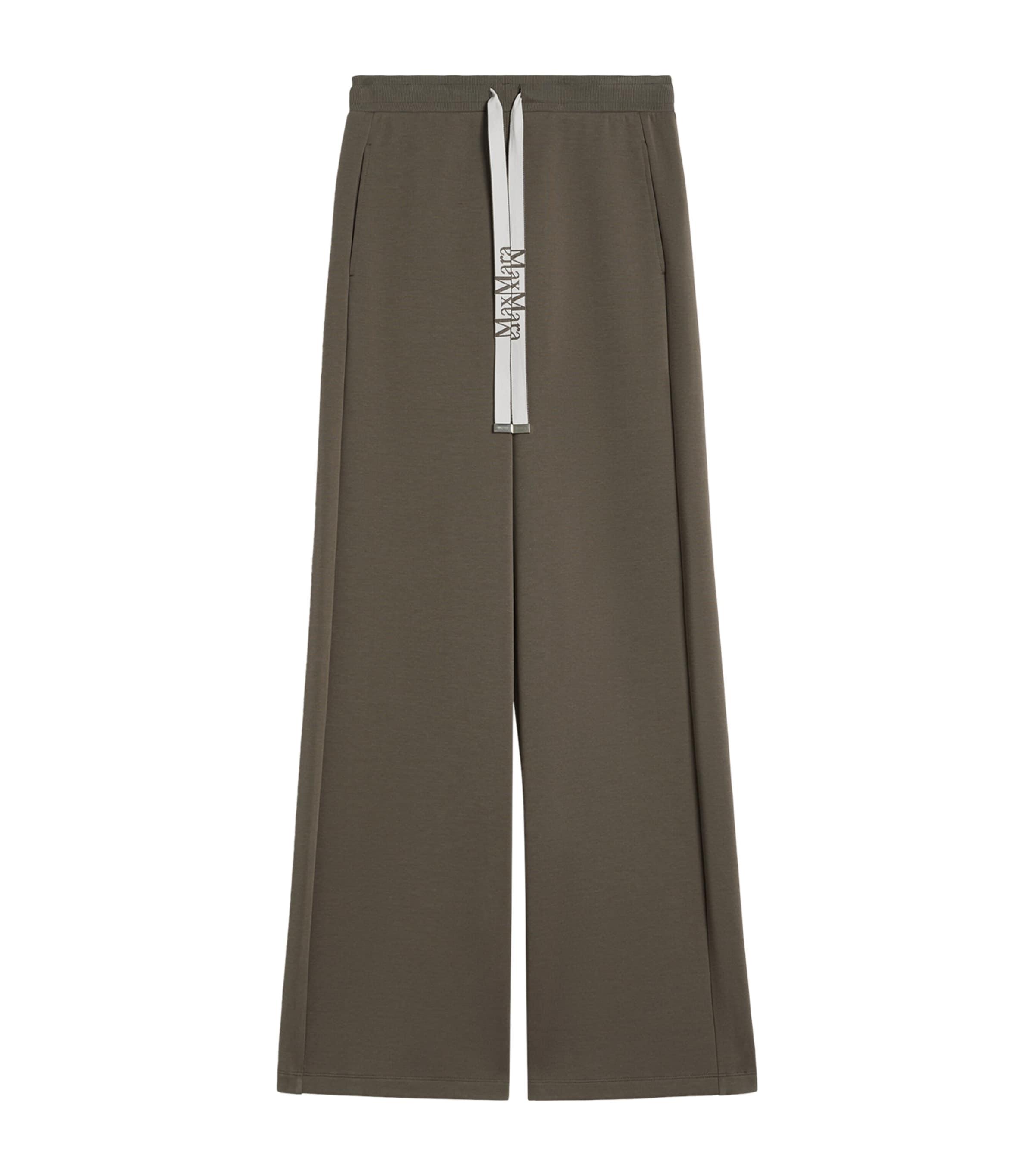 Max Mara Cotton-Blend Straight Sweatpants by MAX MARA