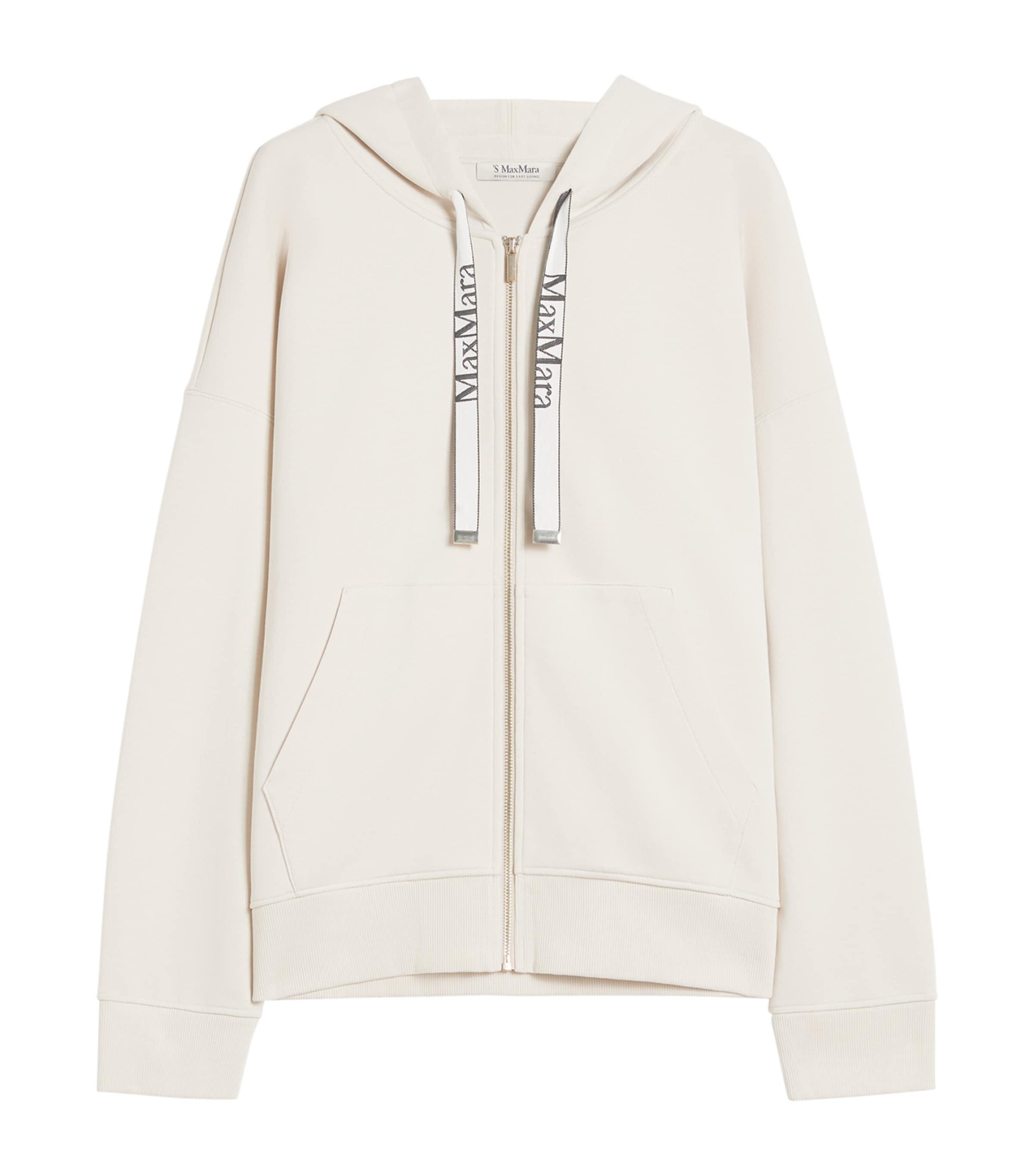 Max Mara Cotton-Blend Zip-Up Hoodie by MAX MARA