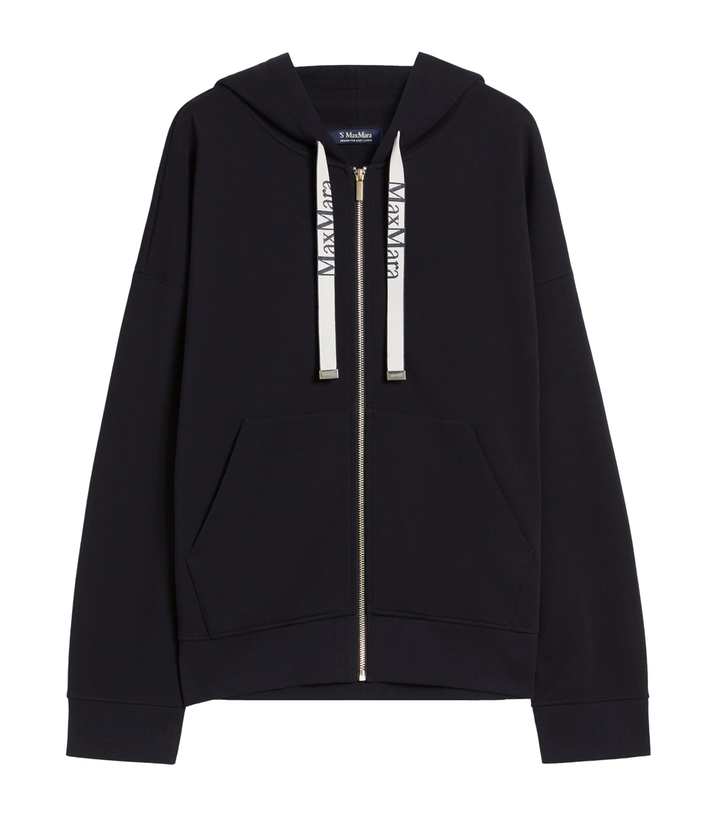 Max Mara Cotton-Blend Zip-Up Hoodie by MAX MARA