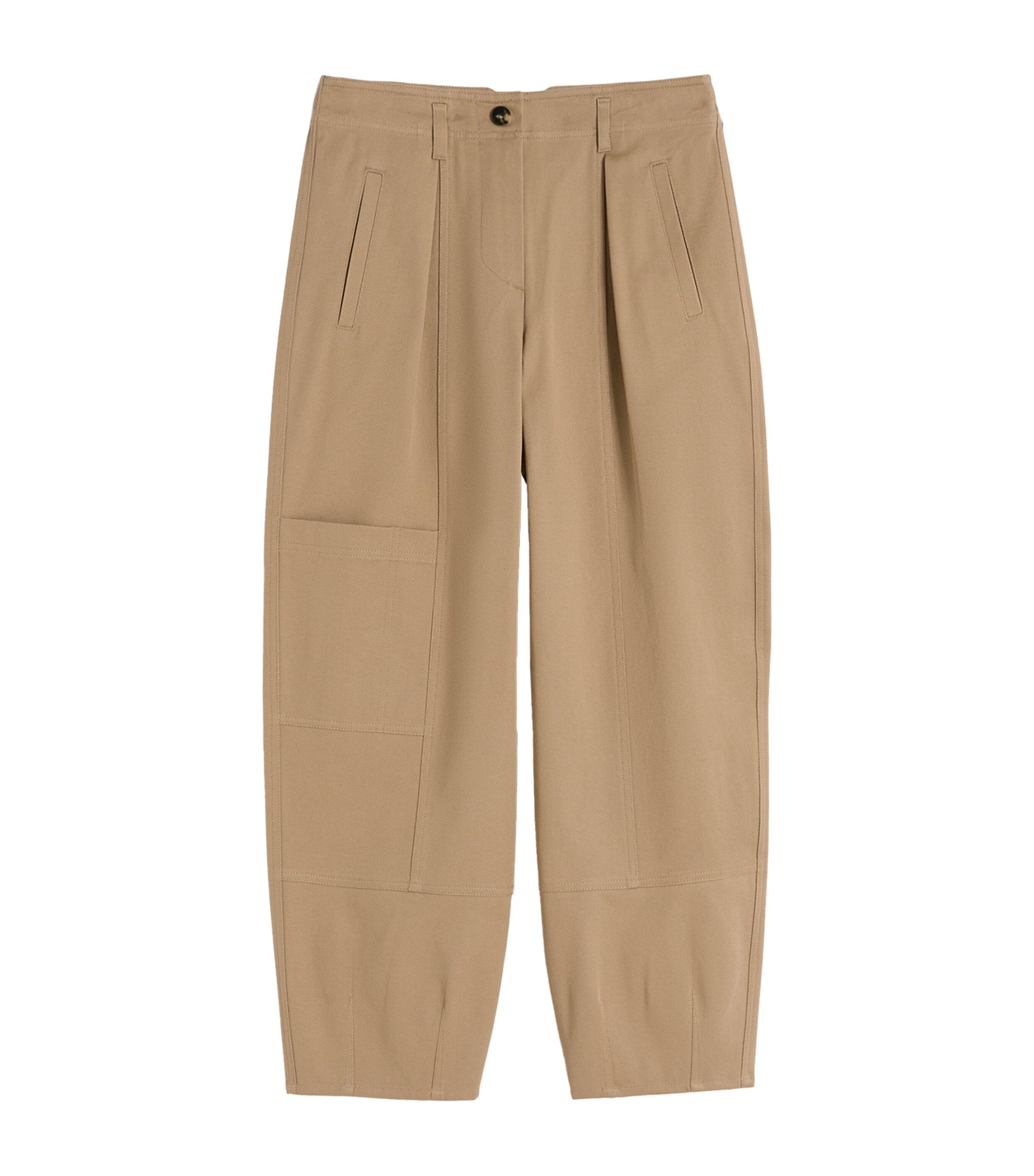 Max Mara Cotton Twill Cargo Trousers by MAX MARA