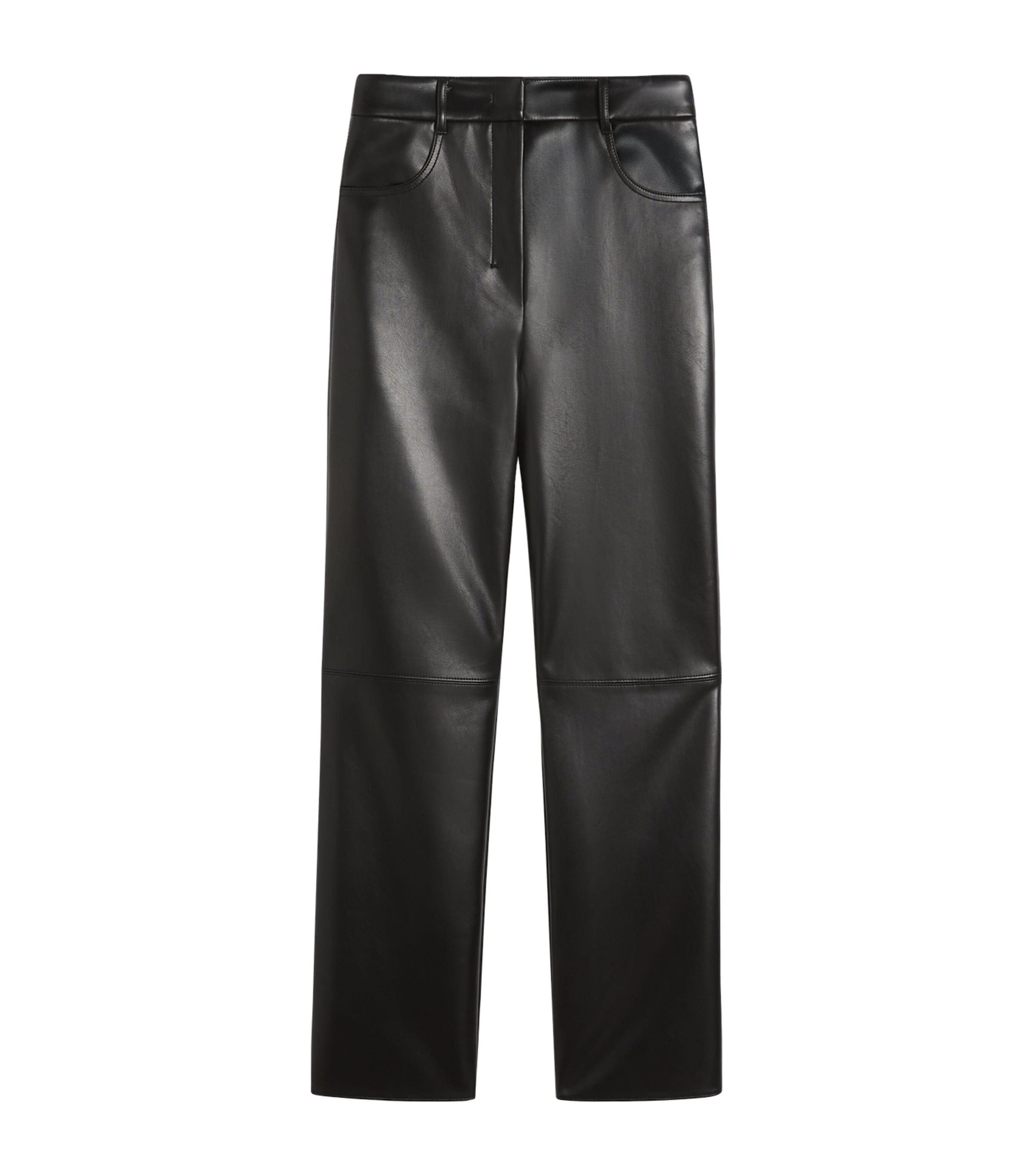 Max Mara Faux Leather Wide-Leg Trousers by MAX MARA