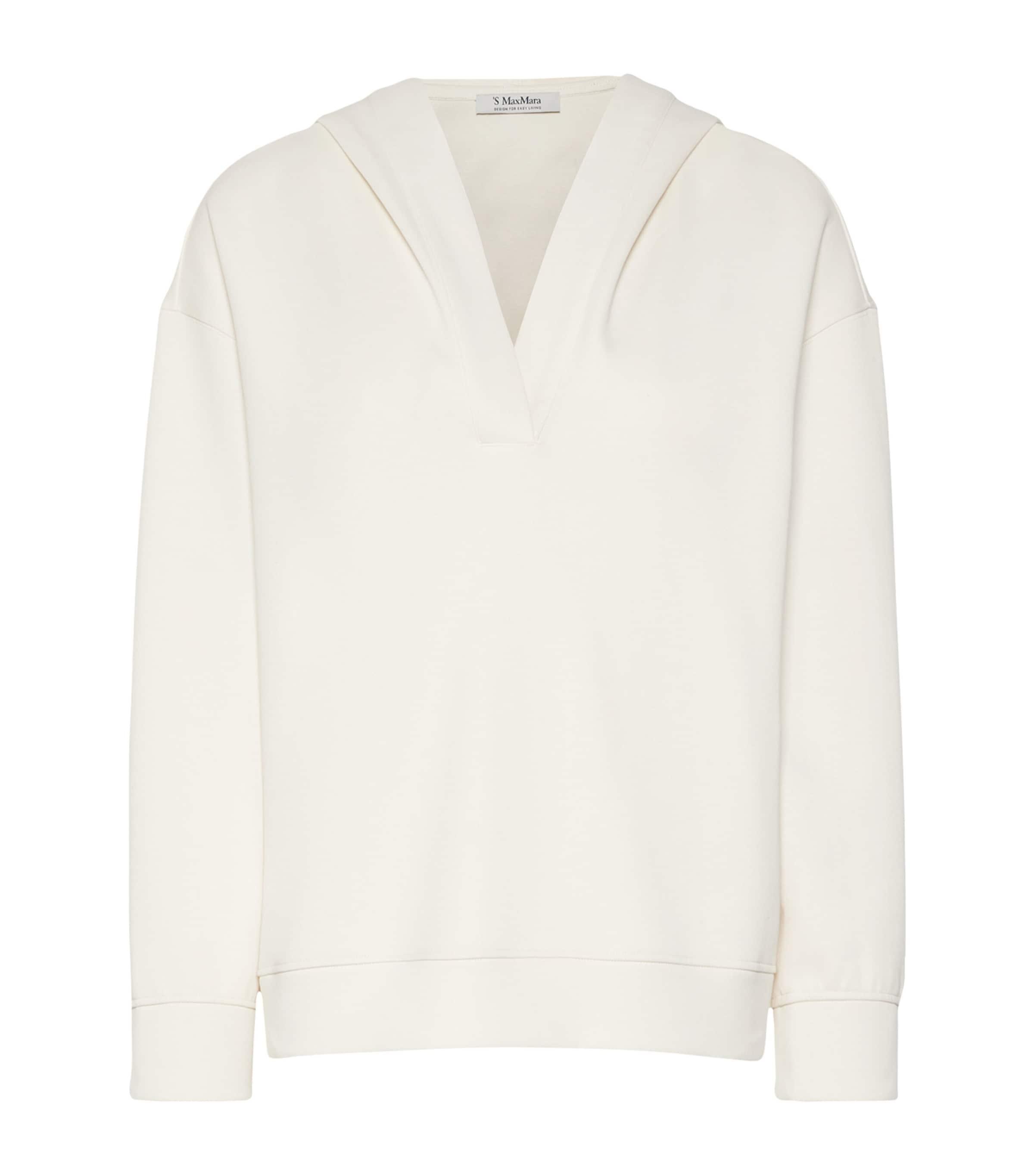 Max Mara Hooded V-Neck Sweatshirt by MAX MARA