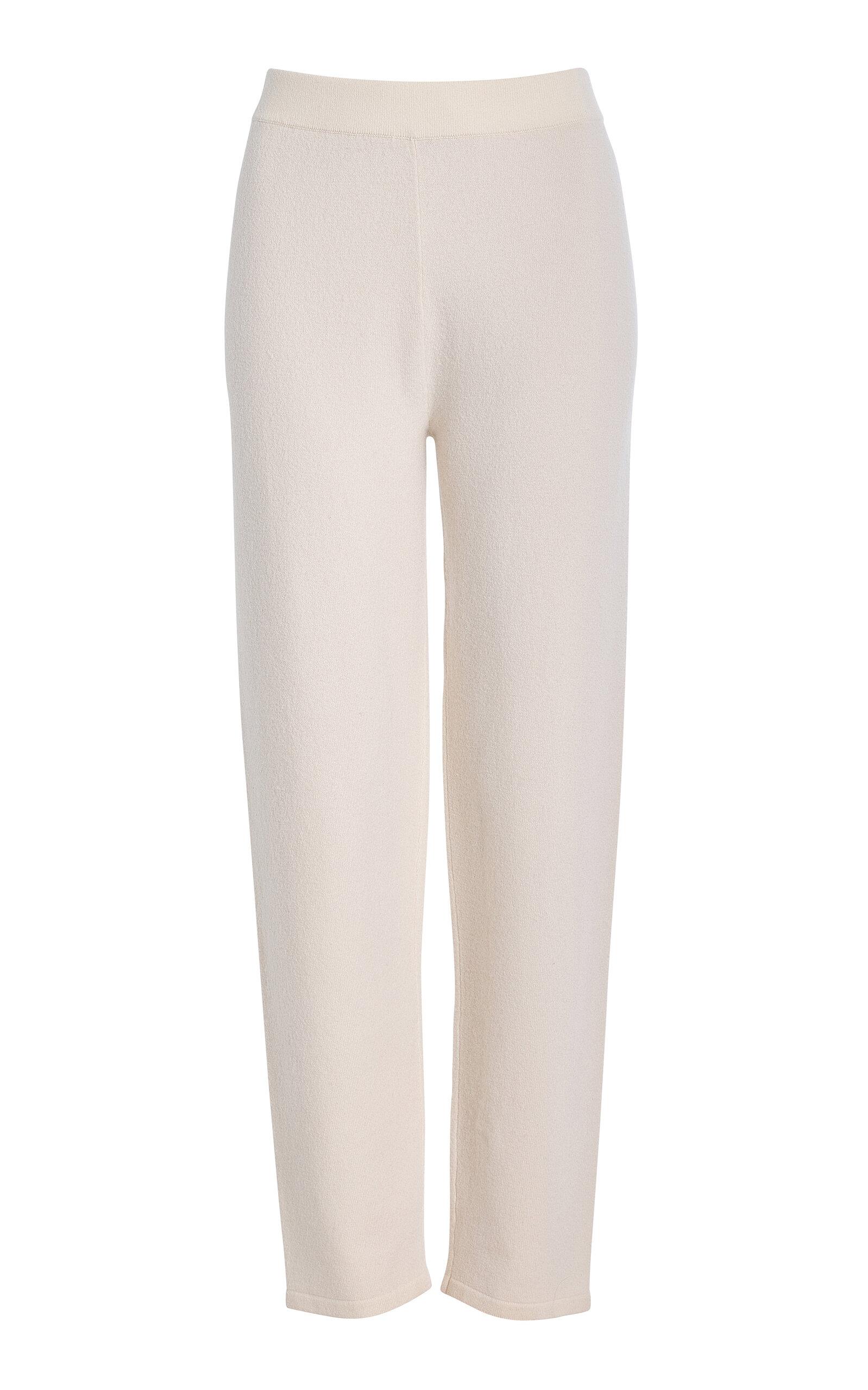 Max Mara - Larix Cashmere-Blend Knitted Pants - Ivory - - Moda Operandi by MAX MARA