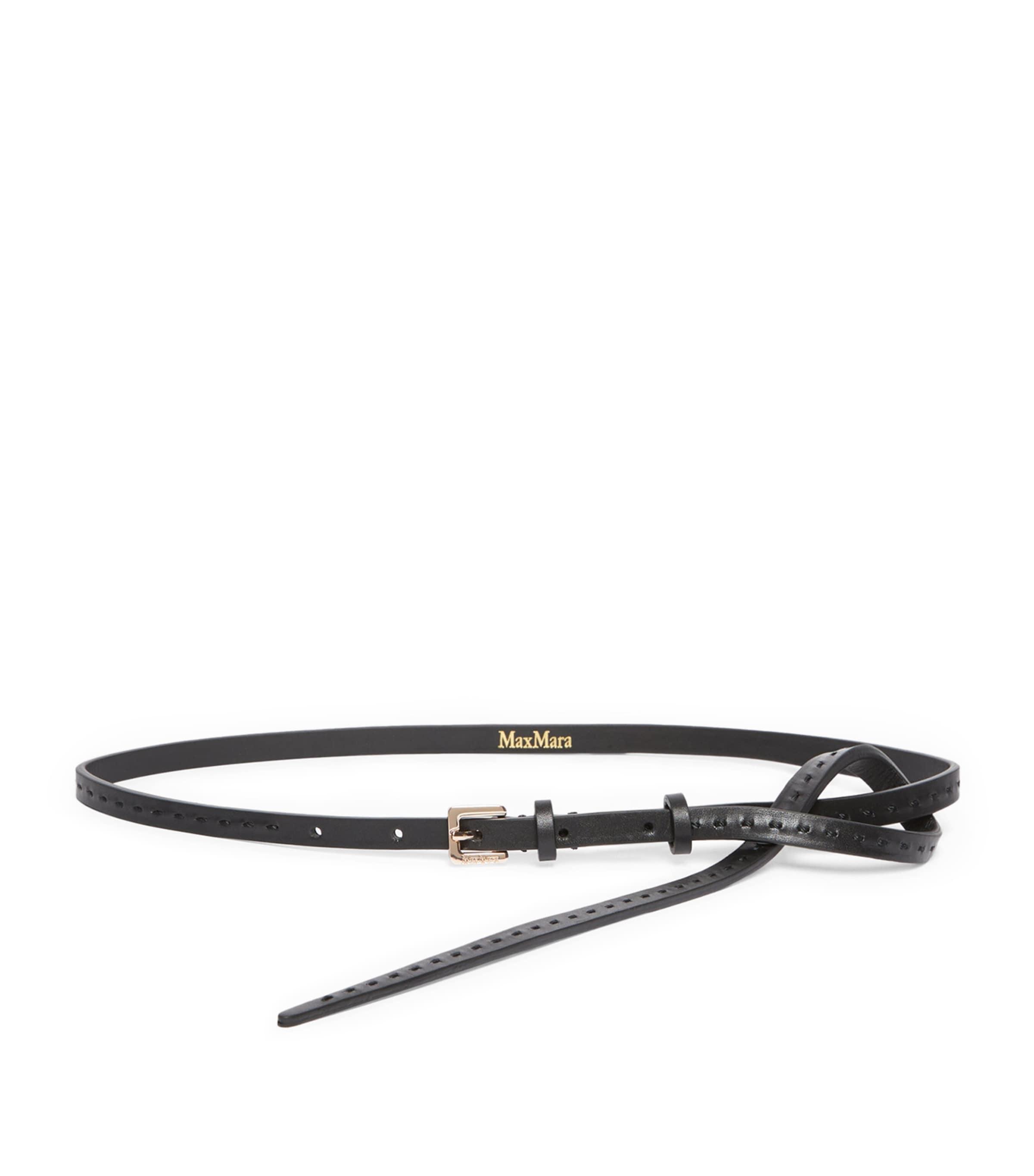 Max Mara Leather Slim Belt by MAX MARA
