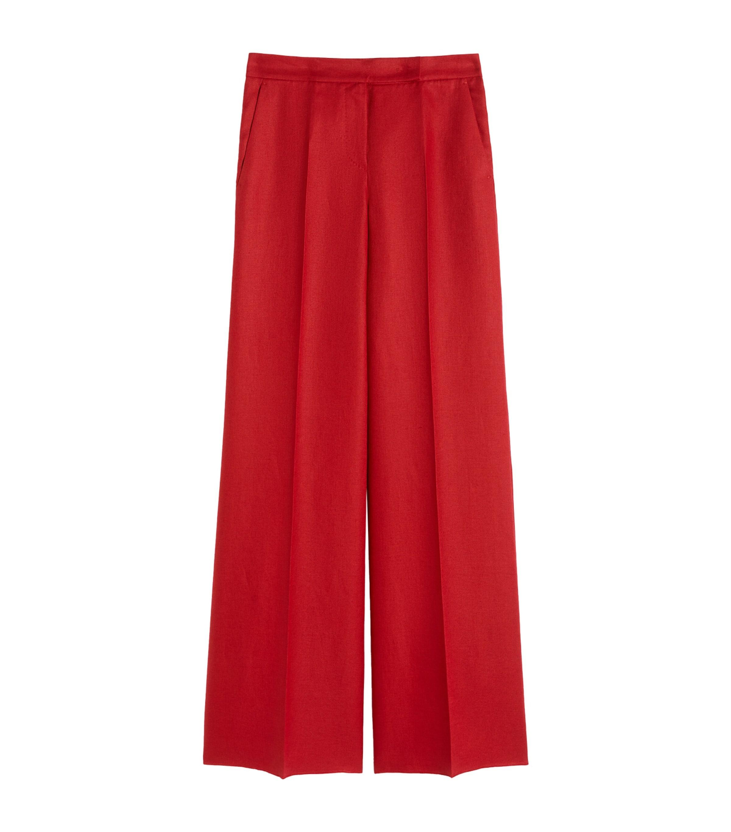 Max Mara Linen Wide-Leg Trousers by MAX MARA