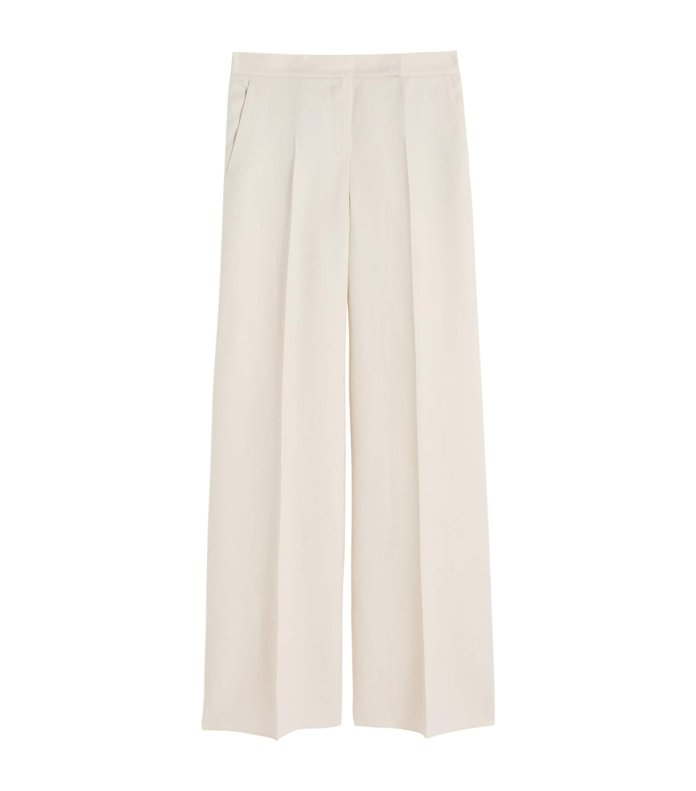 Max Mara Linen Wide-Leg Trousers by MAX MARA
