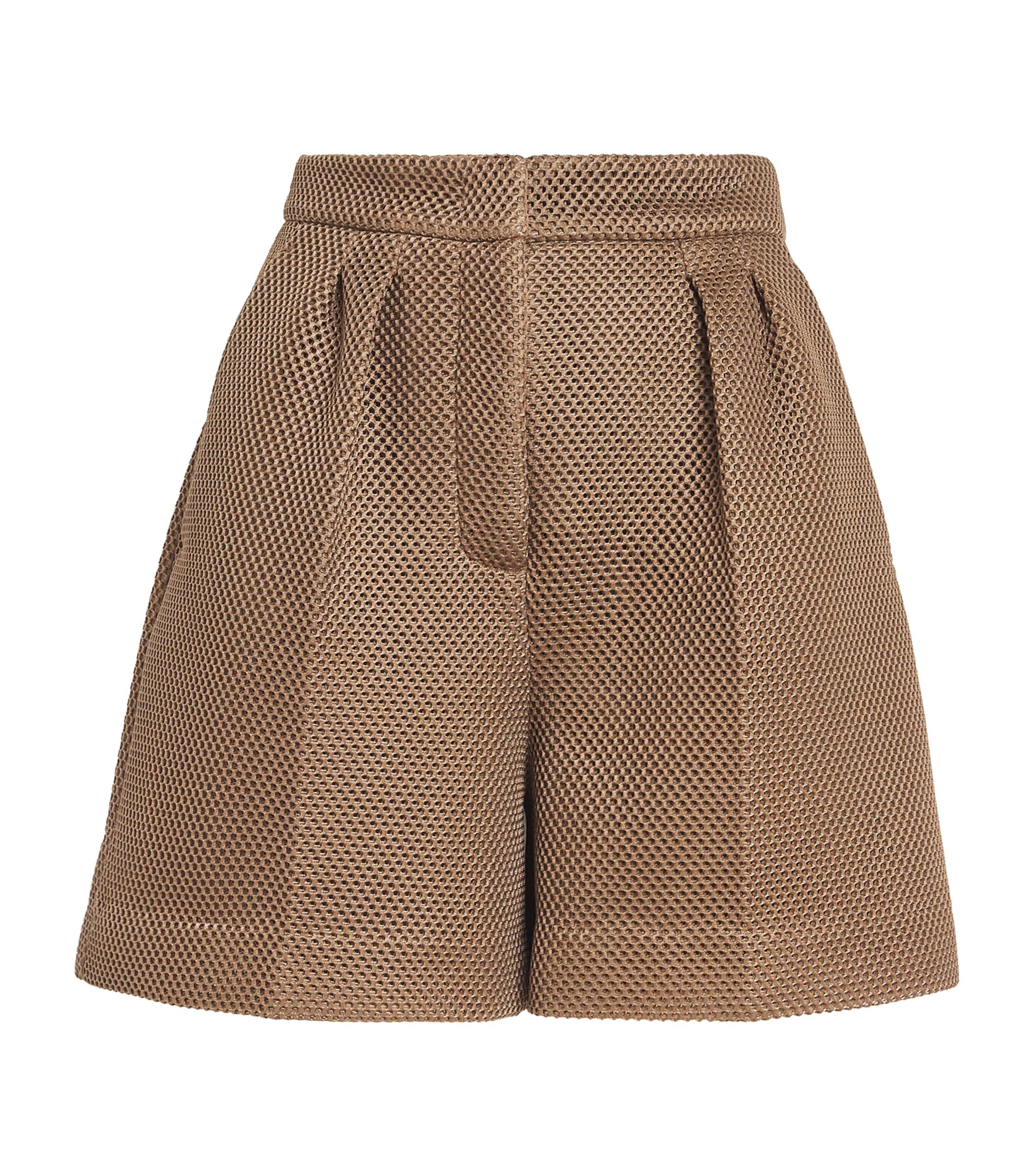 Max Mara Mesh Pleated Shorts by MAX MARA