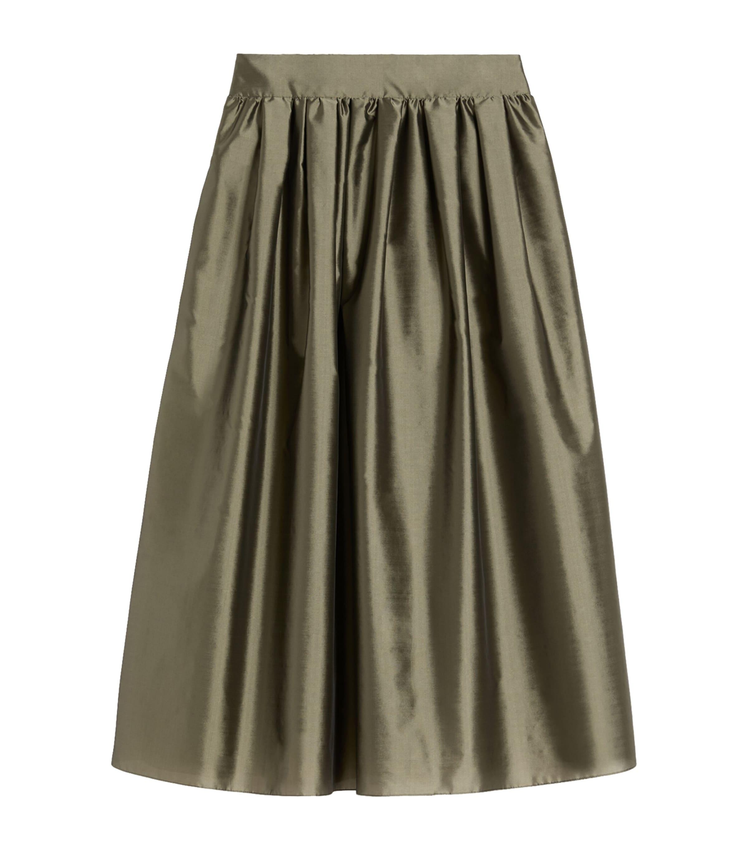 Max Mara Organza Pleated Maxi Skirt by MAX MARA