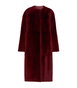 Max Mara Shearling Collarless Coat by MAX MARA Max Mara Shearling Collarless Coat by MAX MARA