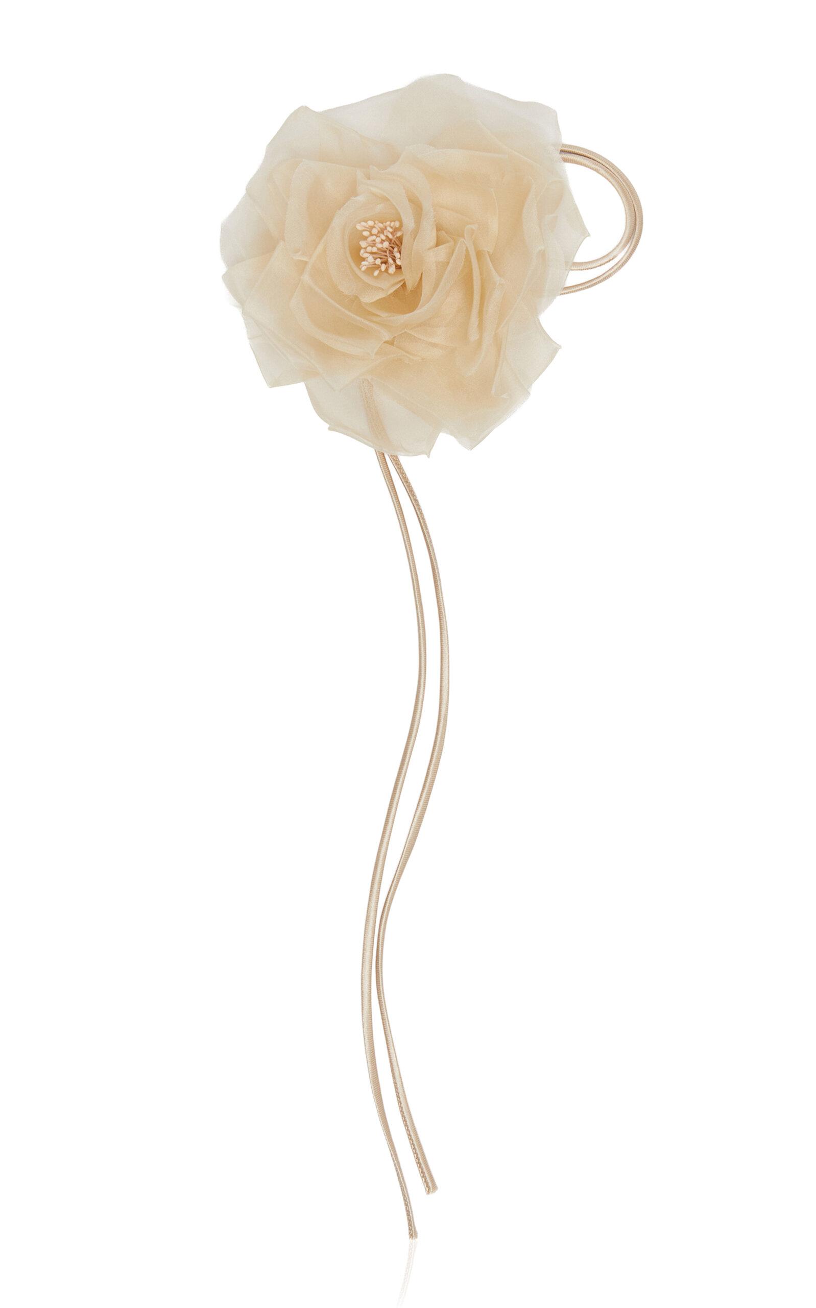 Max Mara Silk Chiffon Flower Brooch - Moda Operandi by MAX MARA