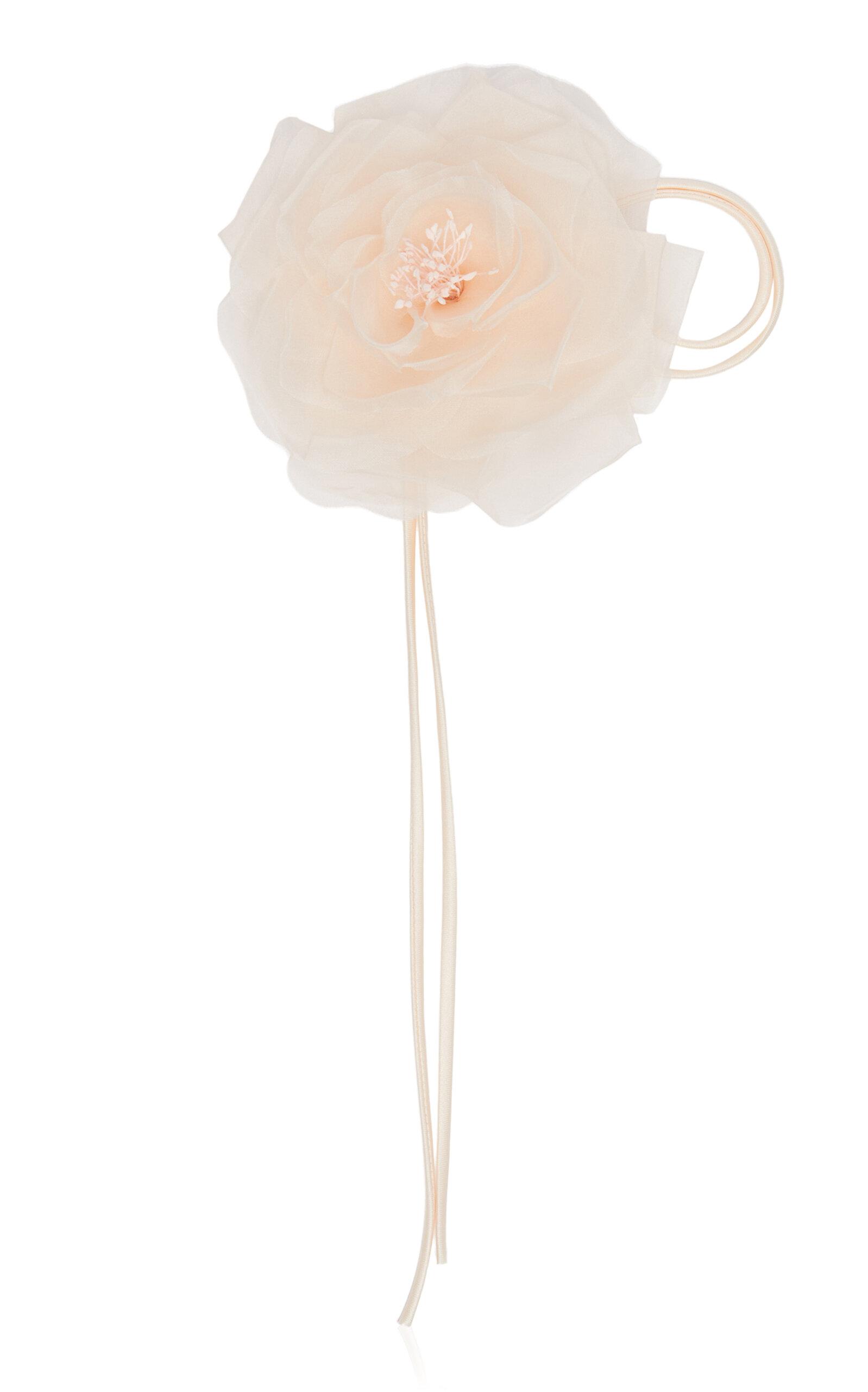 Max Mara Silk Chiffon Flower Brooch - Moda Operandi by MAX MARA
