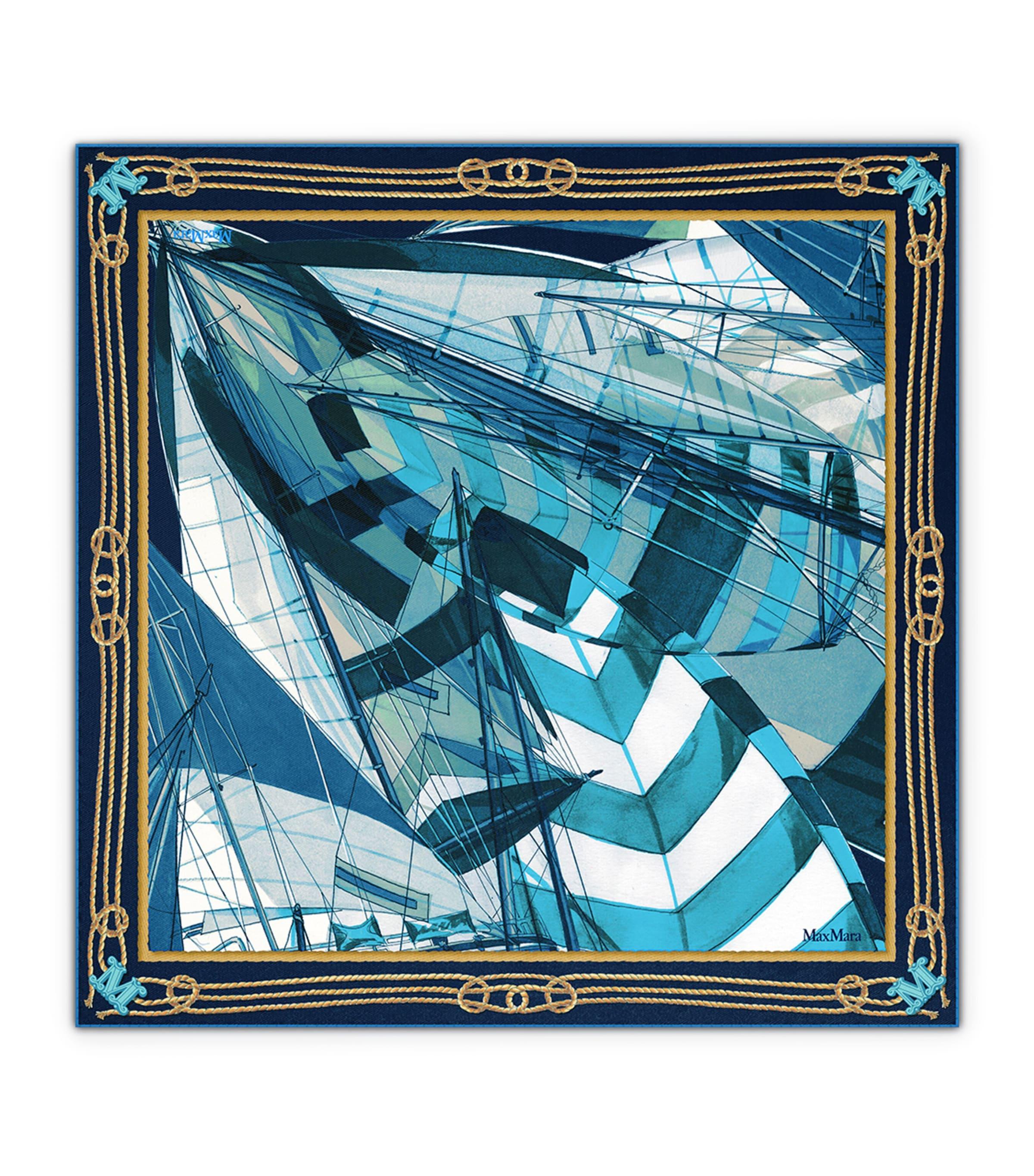 Max Mara Silk Printed Scarf by MAX MARA