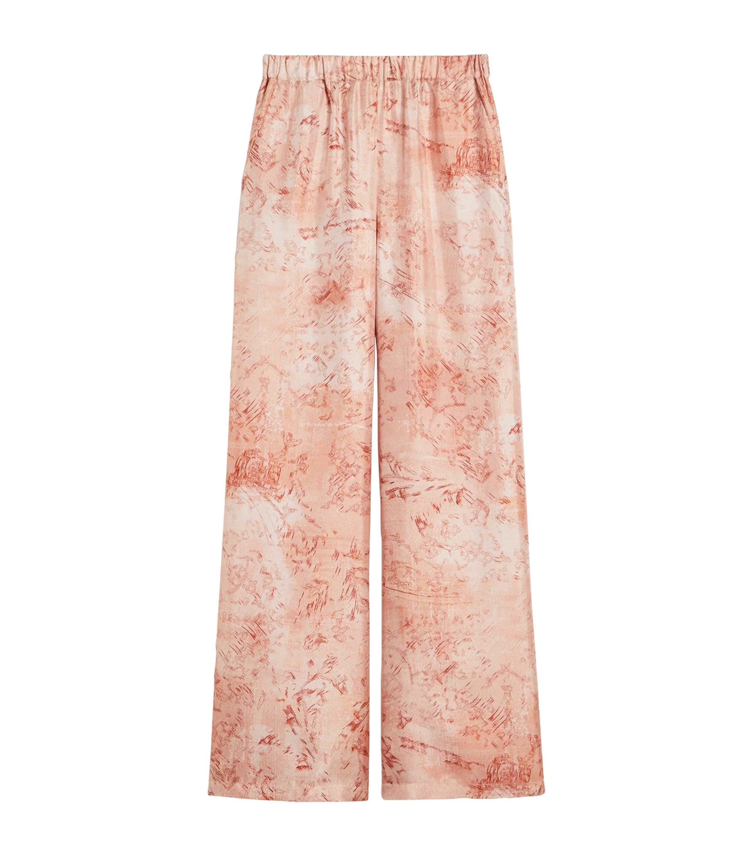 Max Mara Silk Printed Wide-Leg Trousers by MAX MARA