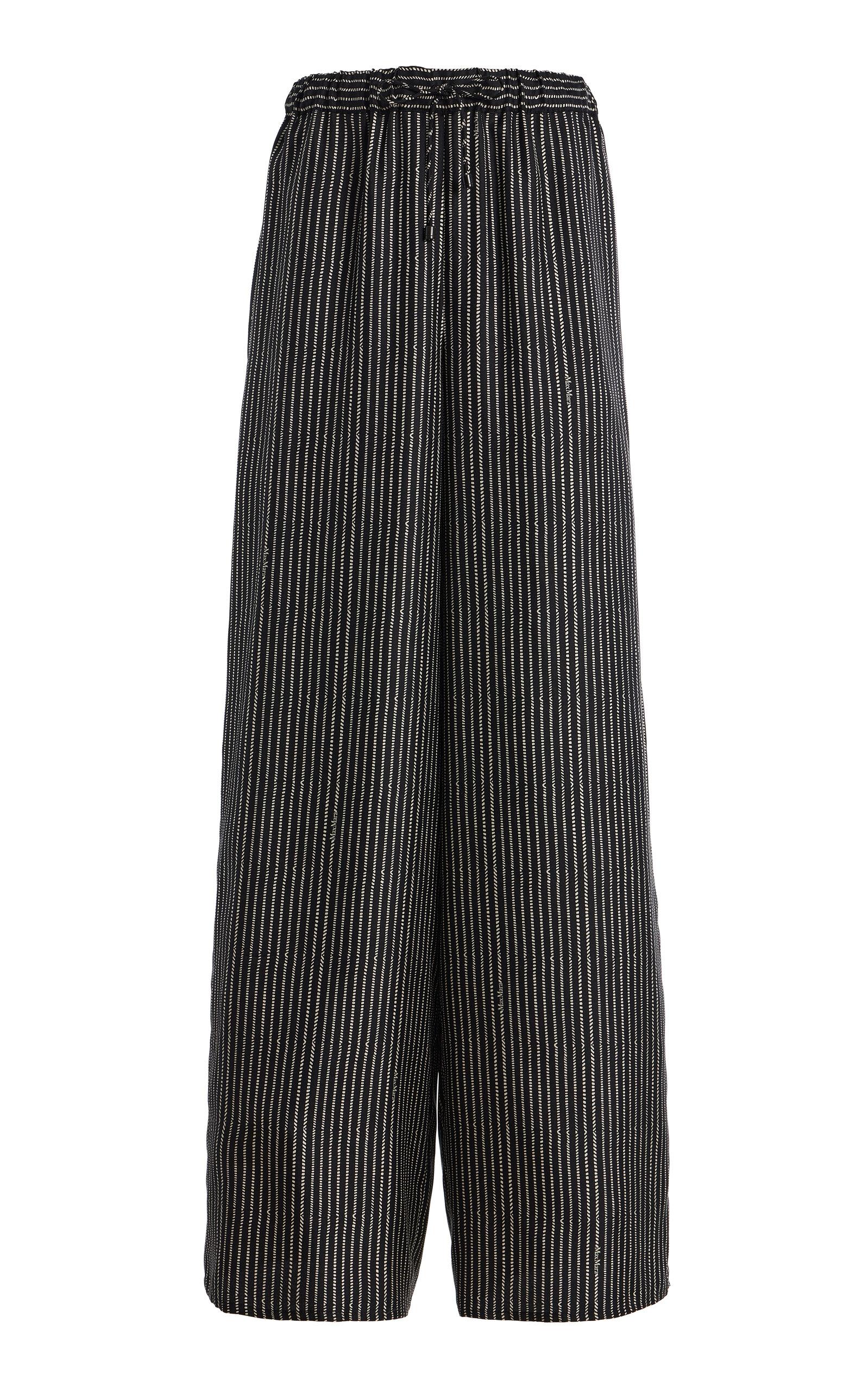 Max Mara Silk Twill Trousers - Moda Operandi by MAX MARA