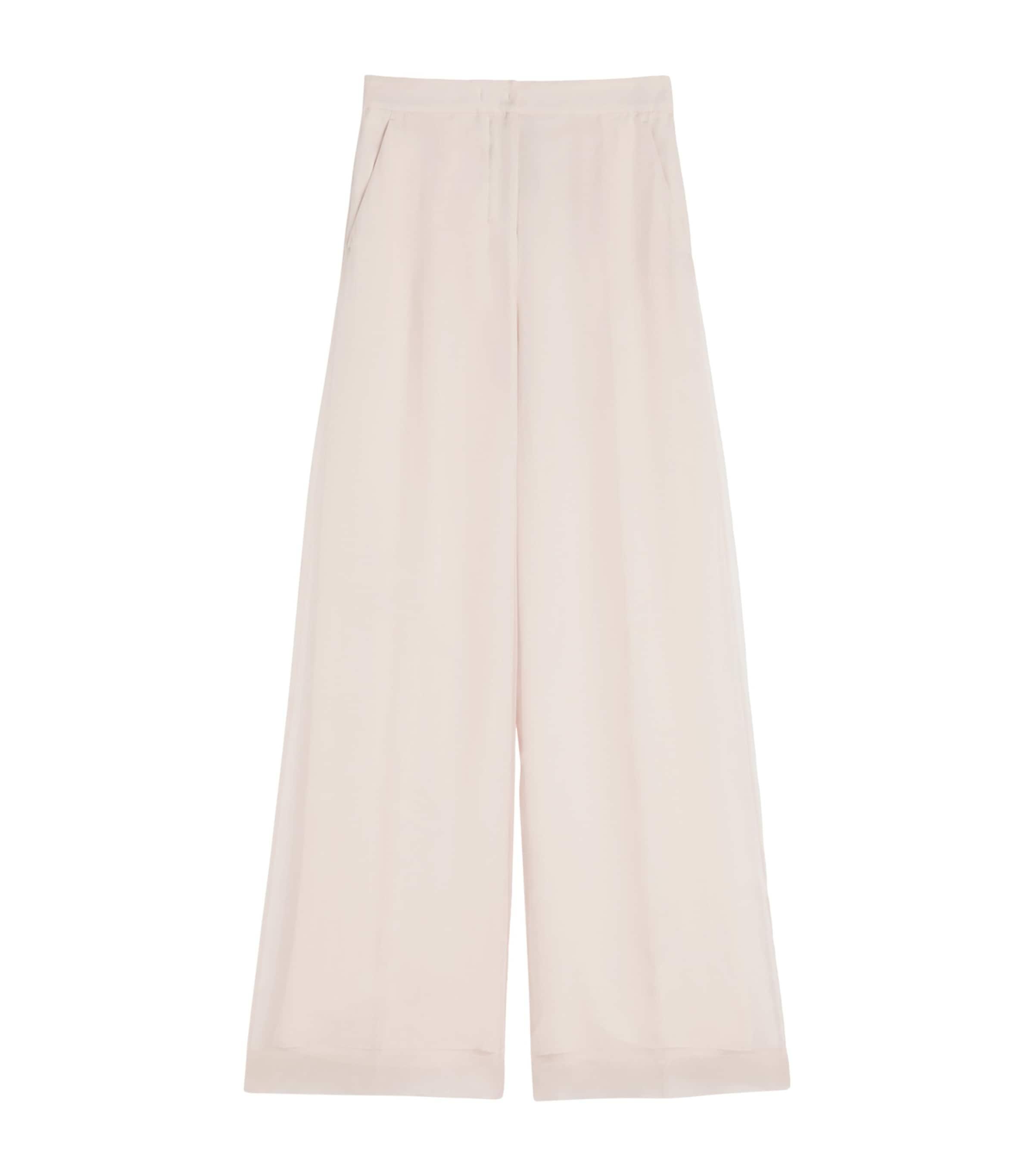 Max Mara Silk Wide-Leg Trousers by MAX MARA