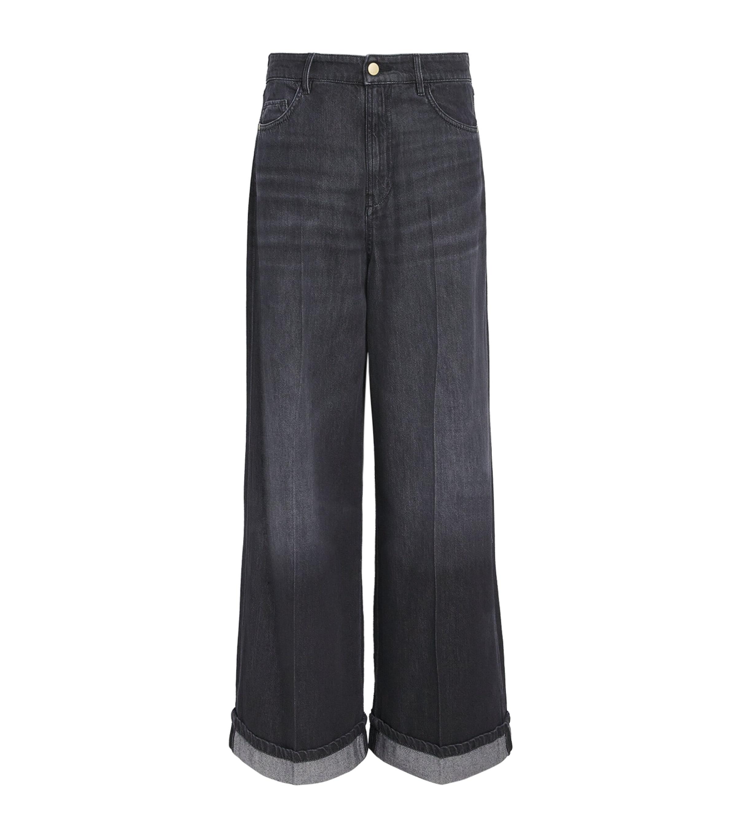 Max Mara Turn-Up-Hem Wide-Leg Jeans by MAX MARA