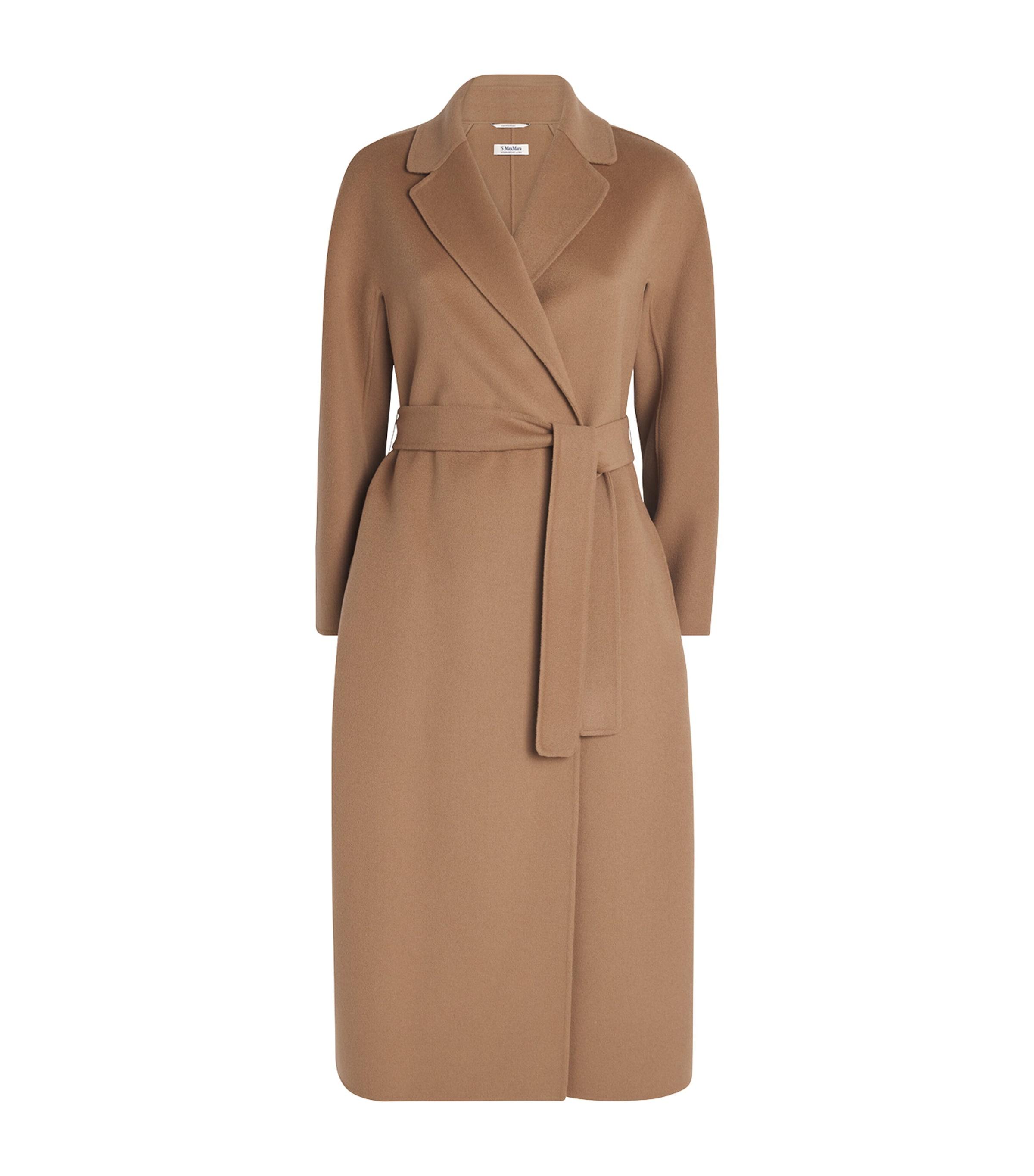 Max Mara Virgin Wool Midi Wrap Coat by MAX MARA