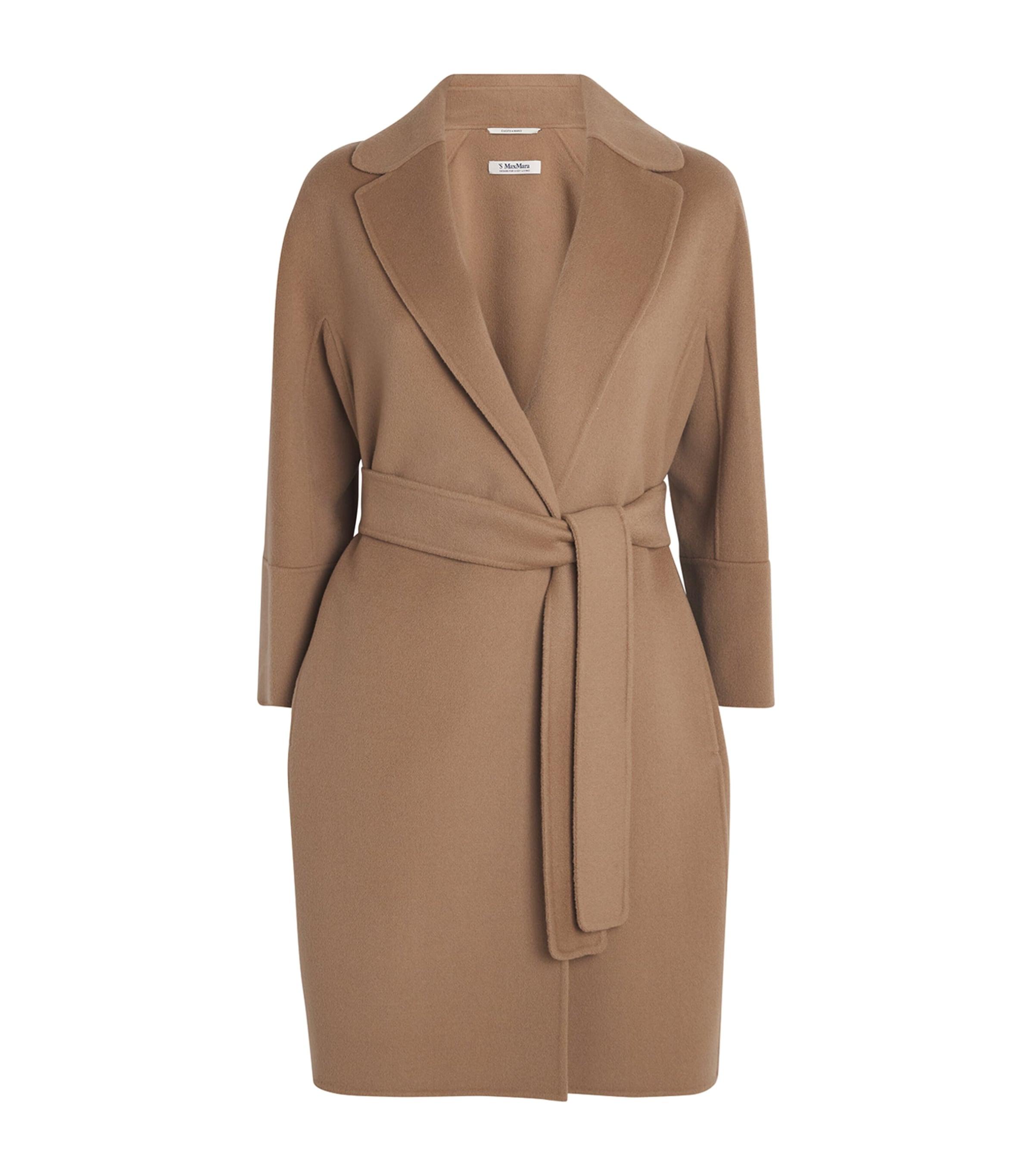 Max Mara Virgin Wool Short Wrap Coat by MAX MARA