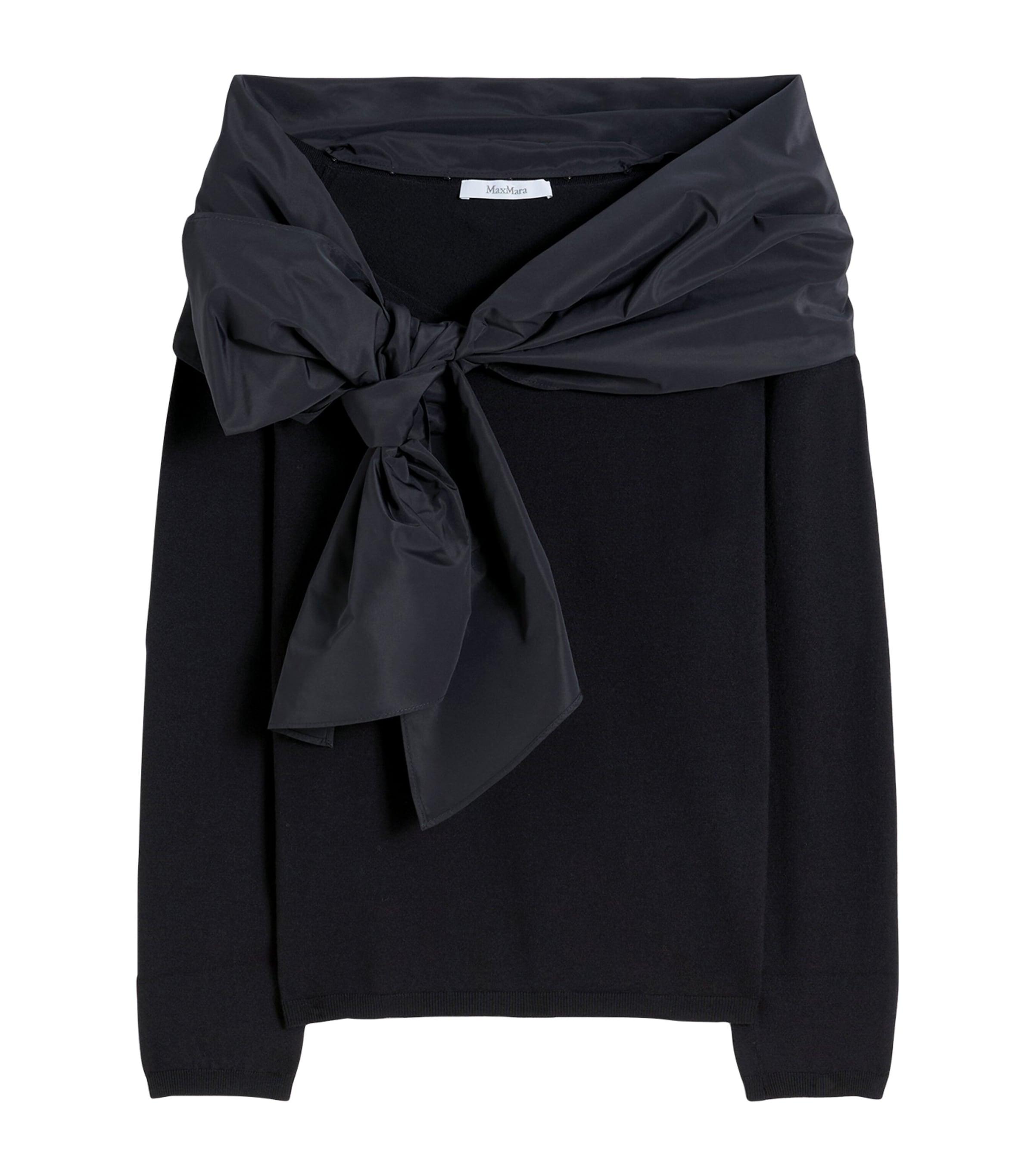 Max Mara Wool-Blend Bow-Detail Top by MAX MARA